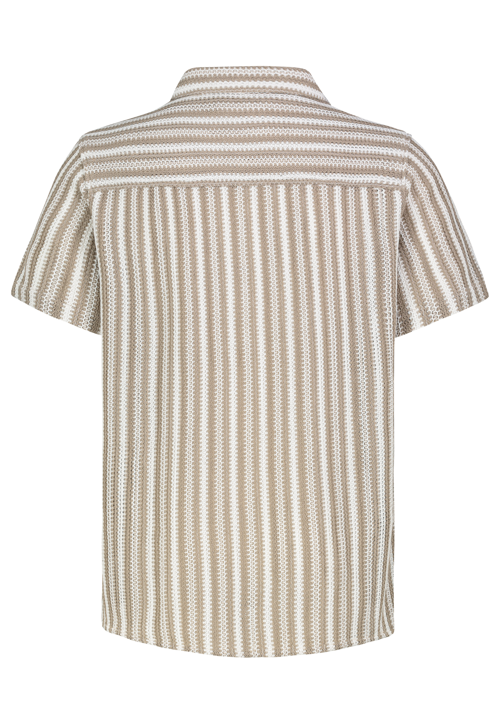 H52256M11248A1_20400_H.jpg Bequemes Kurzarmshirt Knopfverschluss Reverskragen