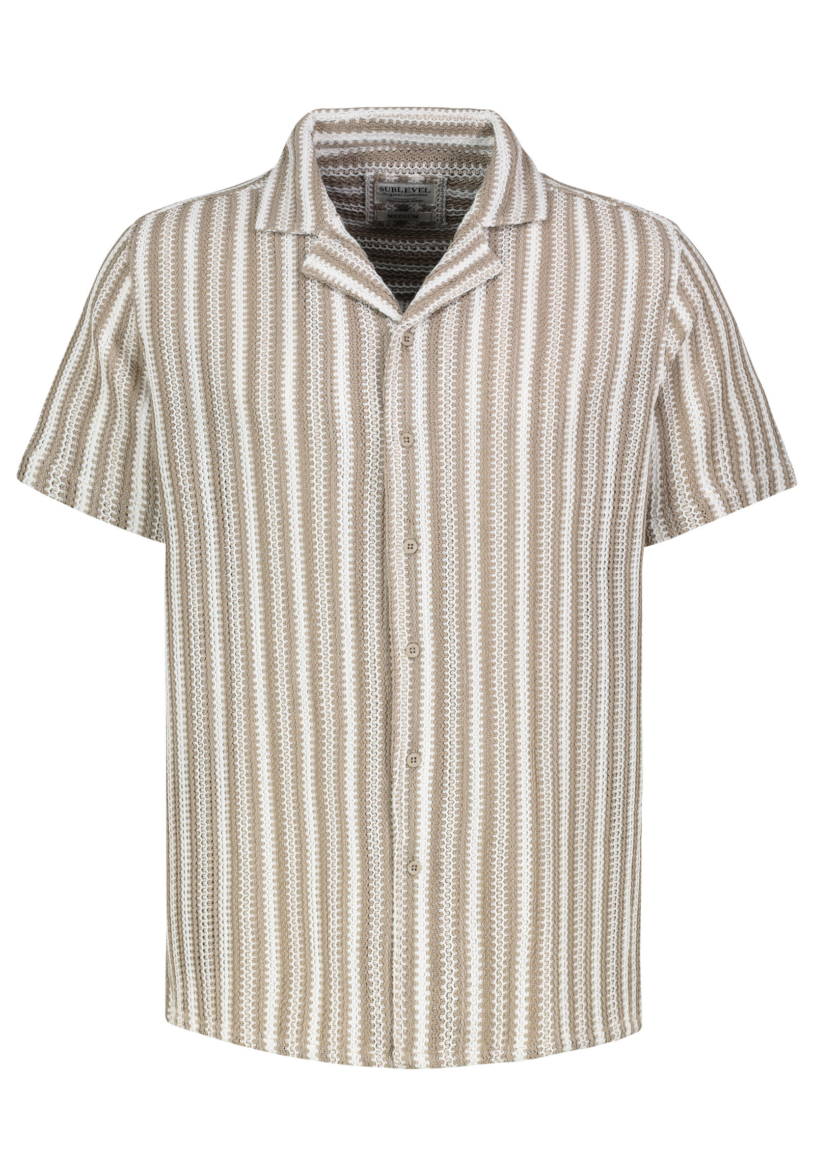 H52256M11248A1_20400_V.jpg Bequemes Kurzarmshirt Knopfverschluss Reverskragen