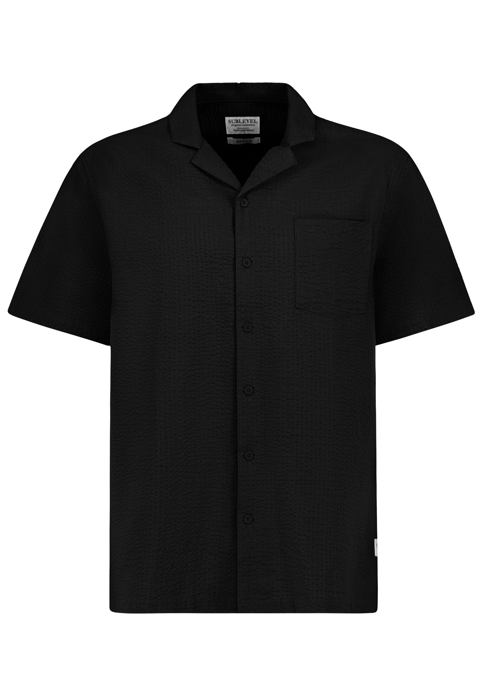 H70069AG11167A_24000_V.jpg Bequemes Kurzarmshirt Knopfleiste Einfarbig Casual