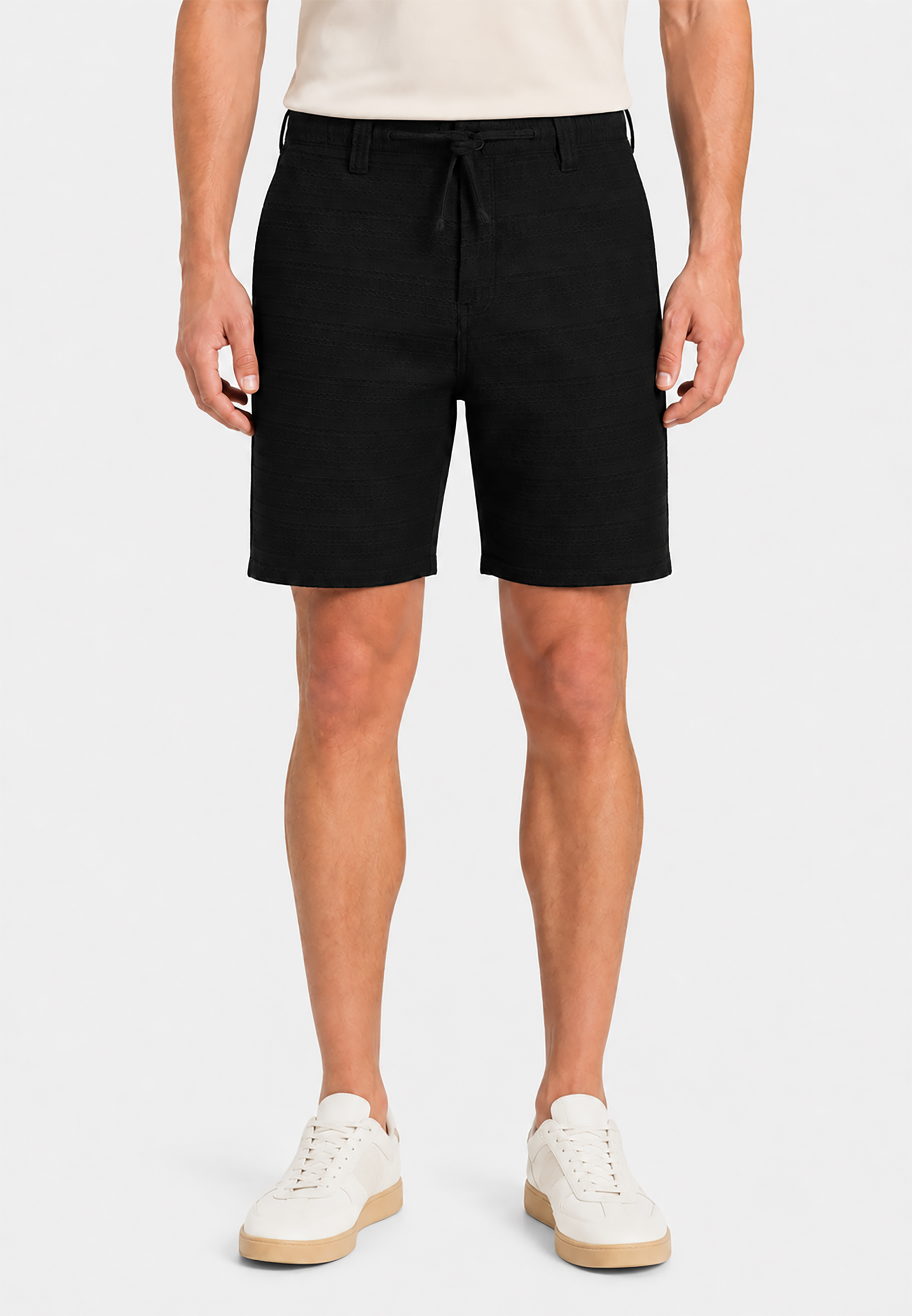 Casual Chinoshorts Eingrifftaschen Kordelzug Einfarbig Casual Chinoshorts Eingrifftaschen Kordelzug Einfarbig