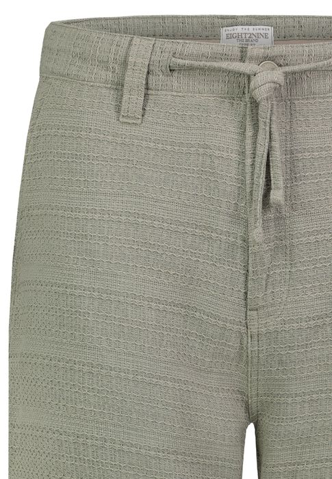 Eight 2 Nine EIGHT 2 NINE Casual Chinoshorts Eingrifftaschen Kordelzug – Grün, Bild 4