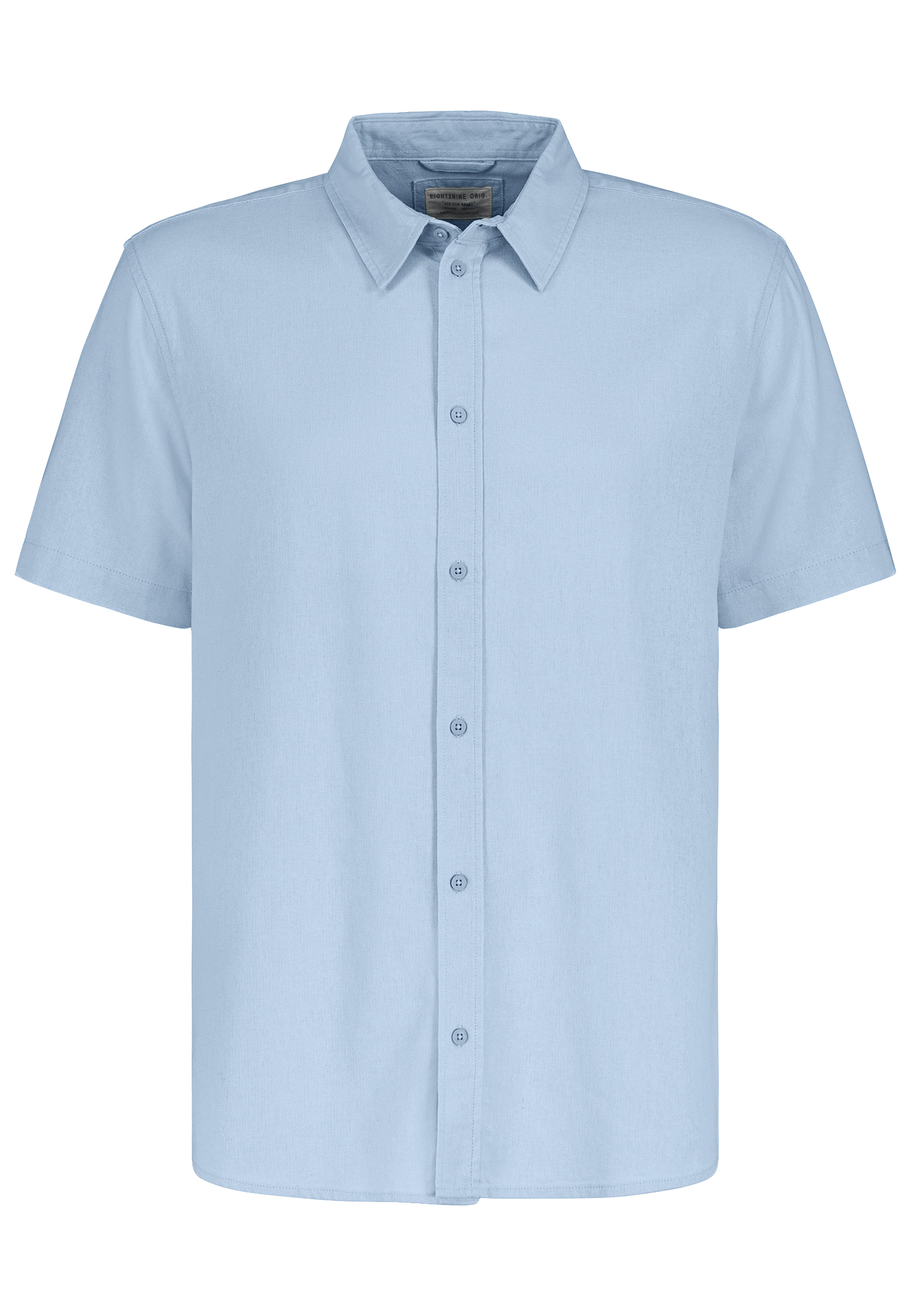 H74511M11130A5_19200_V.jpg Bequemes Kurzarmhemd Knopfleiste Regular Fit Kentkragen