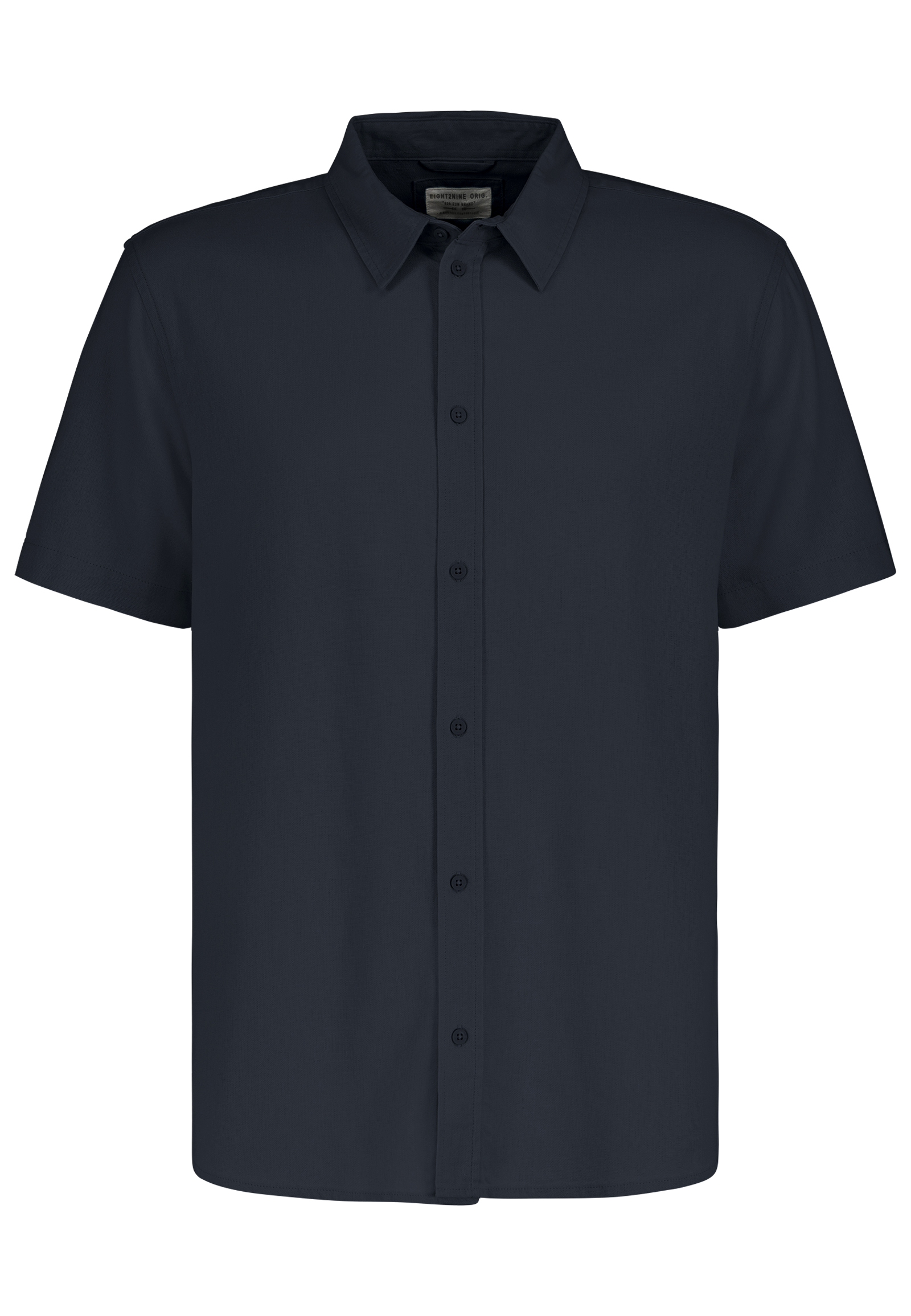 H74511M11130A6_19400_V.jpg Bequemes Kurzarmhemd Knopfleiste Regular Fit Kentkragen