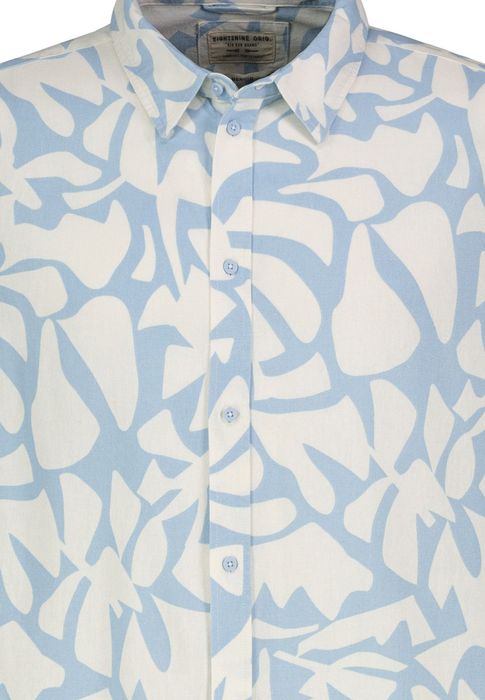Eight 2 Nine EIGHT 2 NINE Bequemes Kurzarmhemd Knopfleiste Regular Fit – Blau, Bild 3
