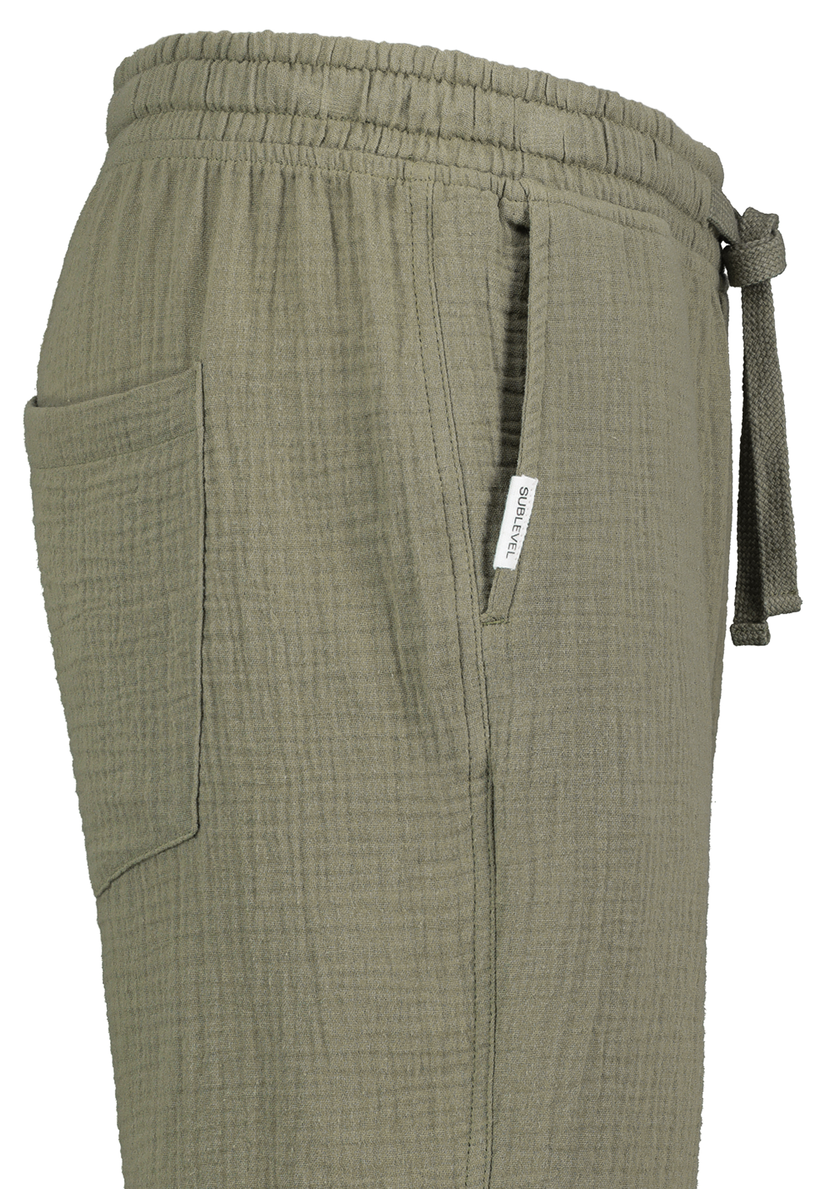 H70032M62385KA_12300_D2.jpg Casual Chinoshorts Elastischer Bund Kordelzug Einfarbig