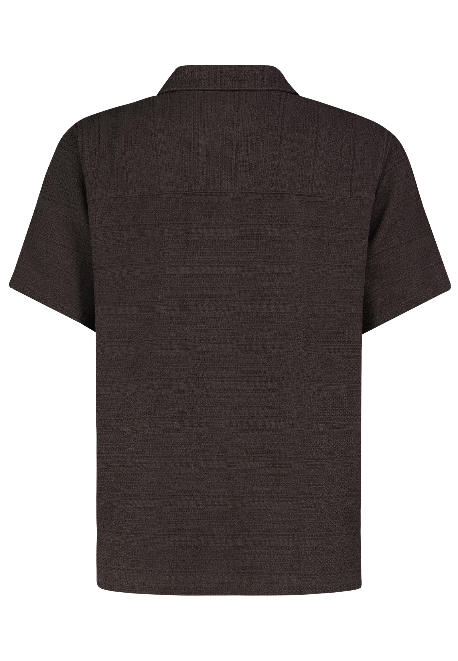 H73803AG11344A4_21400_H.jpg Bequemes Kurzarmshirt V-Ausschnitt Unifarben Casual