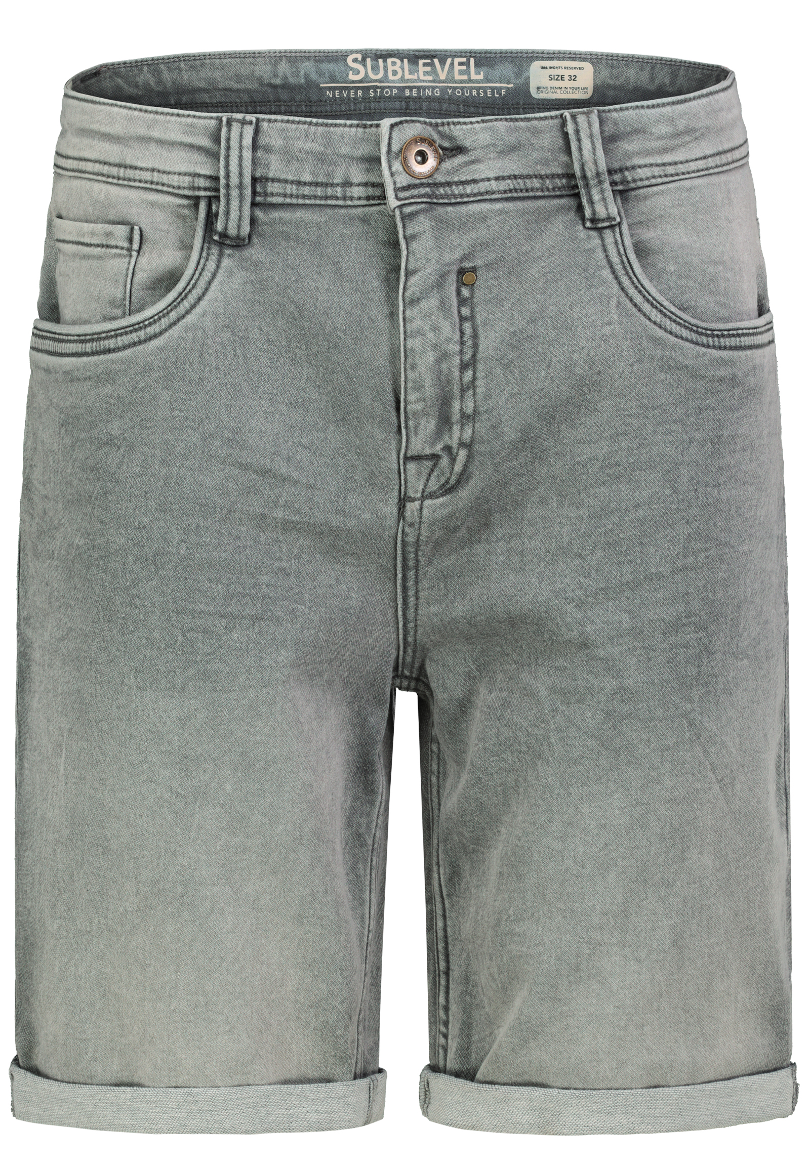 Unifarbene Shorts Gerade Schnitt 5 Pocket Design Basic Unifarbene Shorts Gerade Schnitt 5 Pocket Design Basic