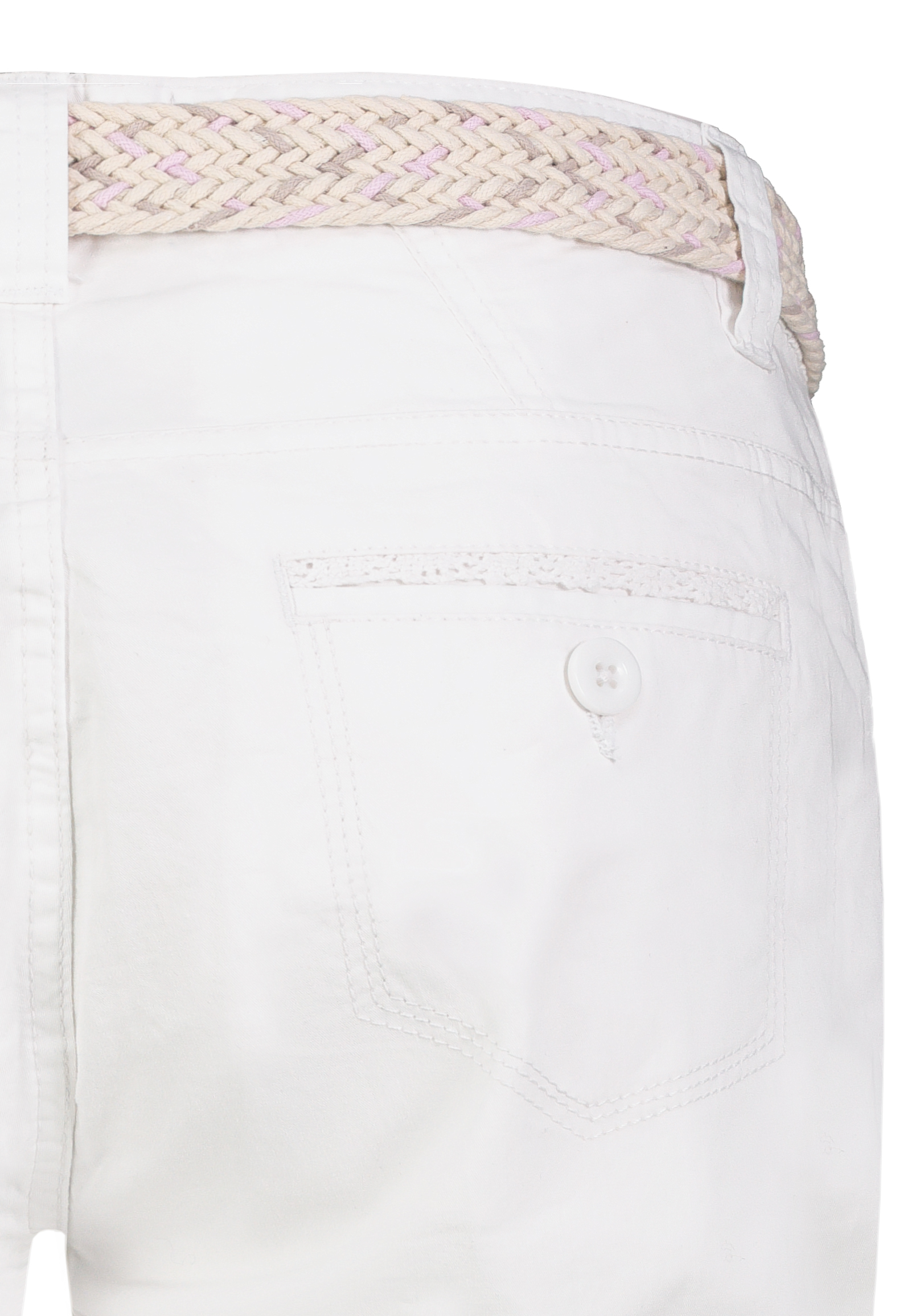 D60530BM62523CA3NO_22000_D3.jpg Stilvolle Shorts Flechtgürtel Seitentaschen Alltag