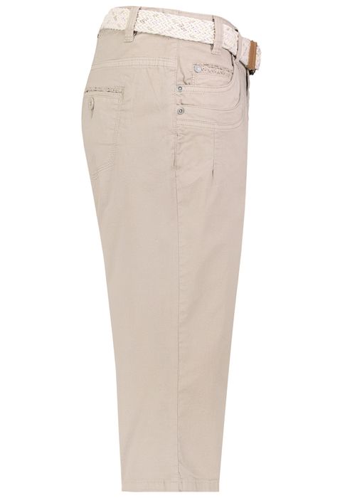 Sublevel Stilvolle Shorts Flechtgürtel Seitentaschen Alltag – Beige, Bild 3