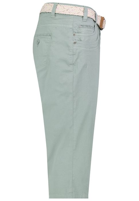 Sublevel Stilvolle Shorts Flechtgürtel Seitentaschen Alltag – Hellgrün, Bild 4