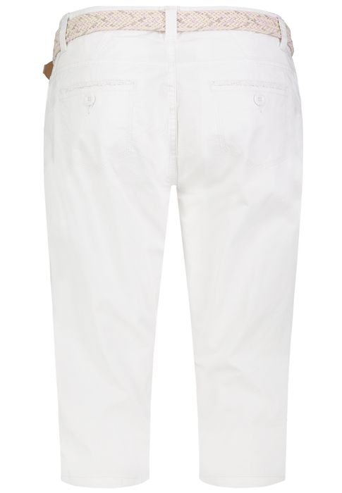 Sublevel Stilvolle Shorts Flechtgürtel Seitentaschen Alltag – Weiß, Bild 6