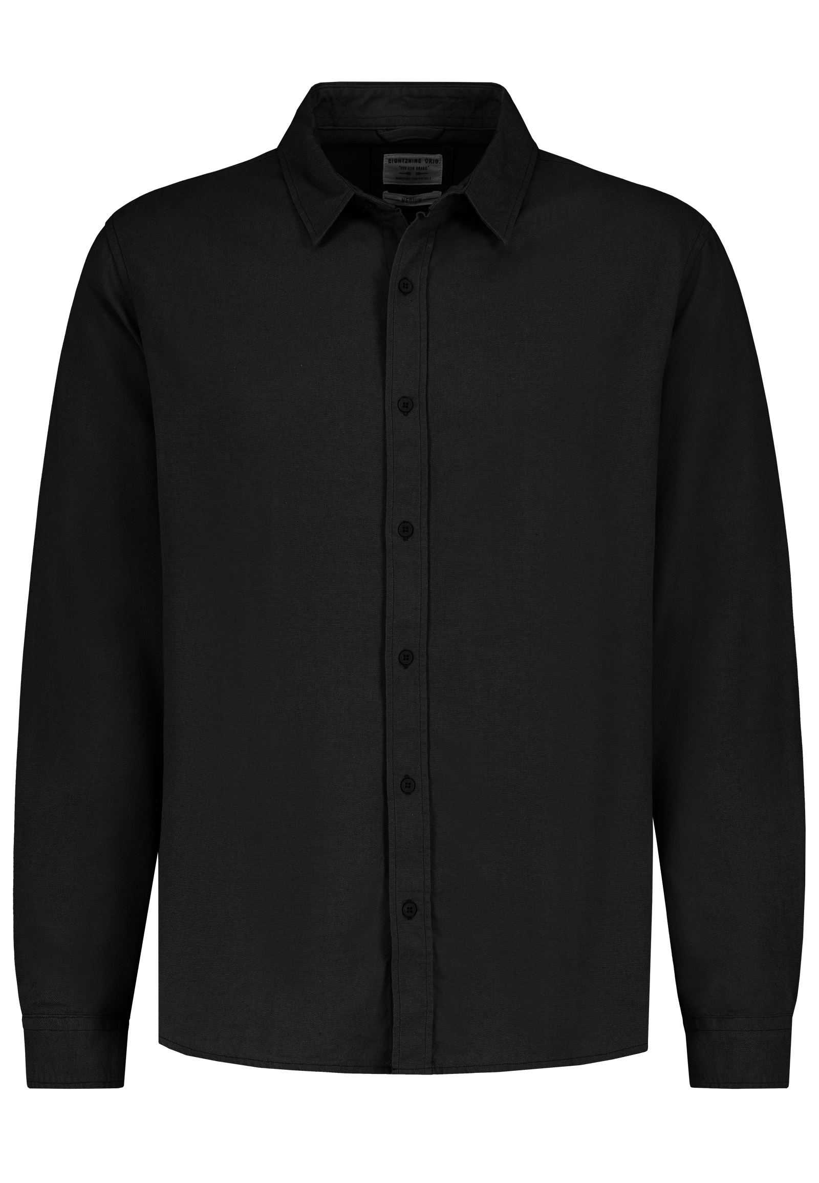 Einfarbiges Langarmhemd Button Down Kragen Einfarbig Einfarbiges Langarmhemd Button Down Kragen Einfarbig