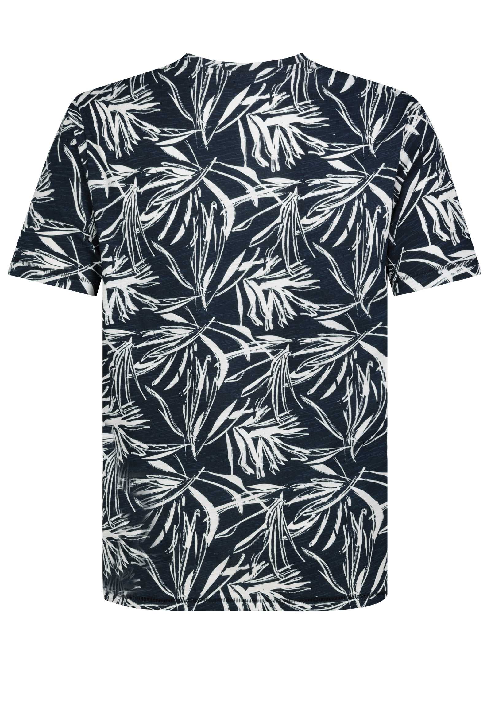 Kurzarmshirt Rundhalsausschnitt Geblümt Gerade Passform Kurzarmshirt Rundhalsausschnitt Geblümt Gerade Passform