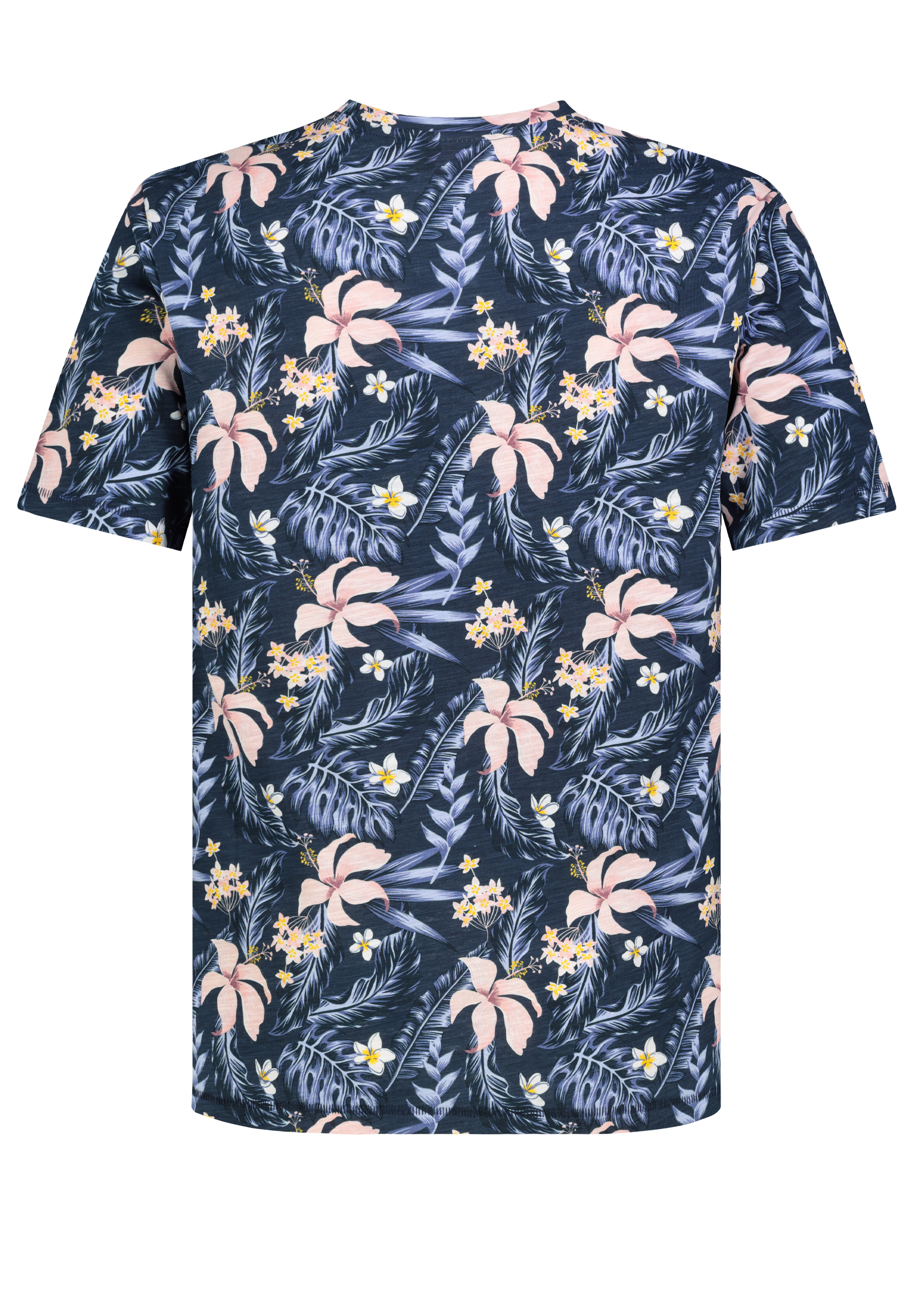 Kurzarmshirt Rundhalsausschnitt Floralem Print Basic Kurzarmshirt Rundhalsausschnitt Floralem Print Basic