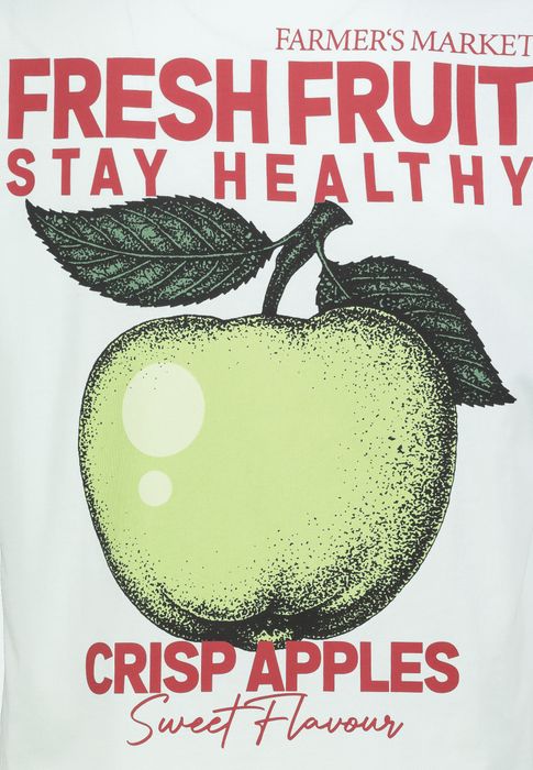 Sublevel Sublevel Kurzarmshirt Rundhalsausschnitt Foto Print Stilvoll – Grün, Bild 3