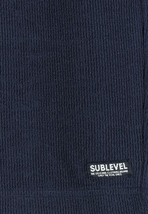 Sublevel Sublevel Stilvolle Kurze Hose Kordelzug Freizeitbekleidung Sport – Blau, Bild 3