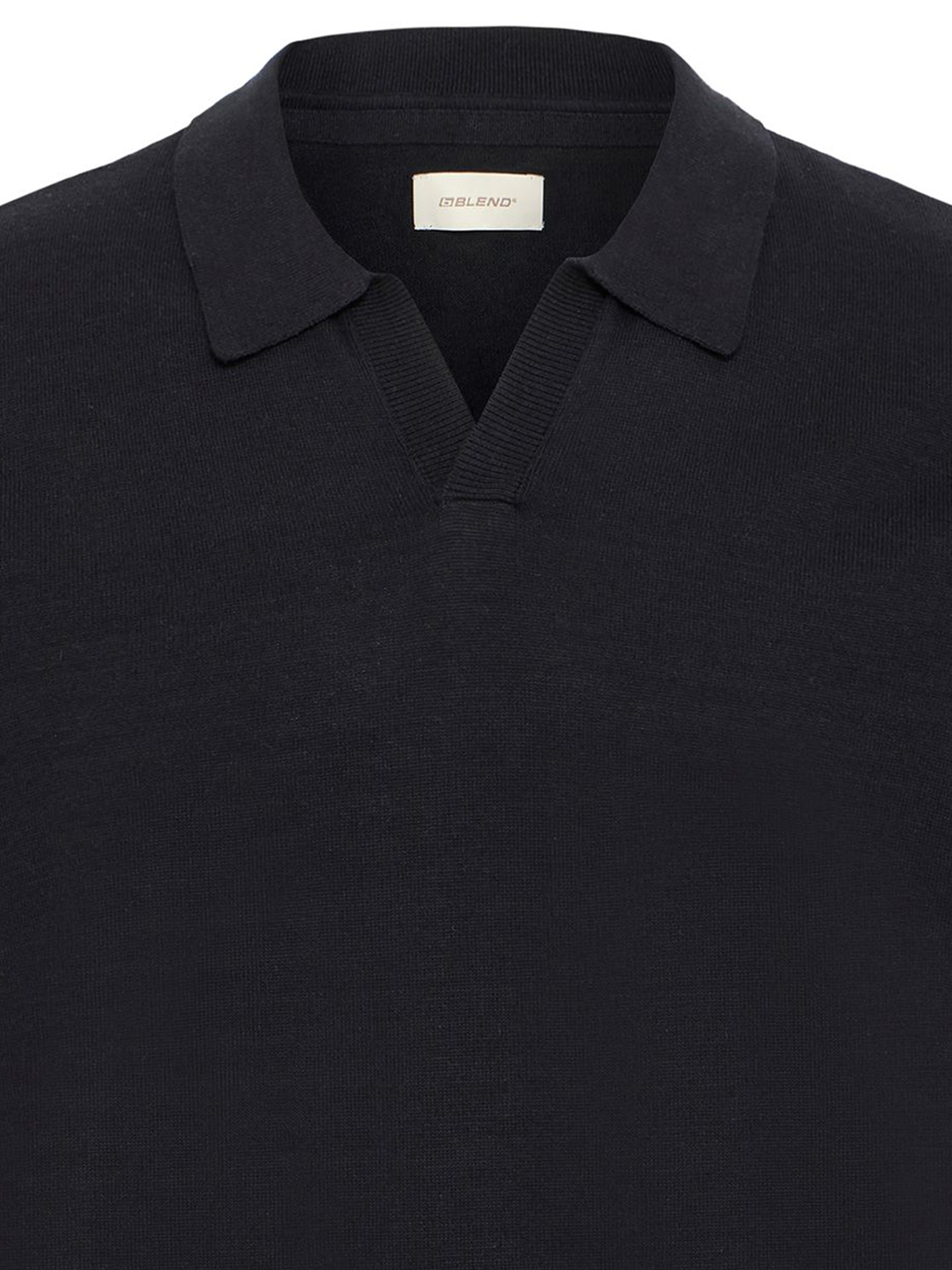Kurzarm Poloshirt V-Ausschnitt Haifischkragen Basic Kurzarm Poloshirt V-Ausschnitt Haifischkragen Basic