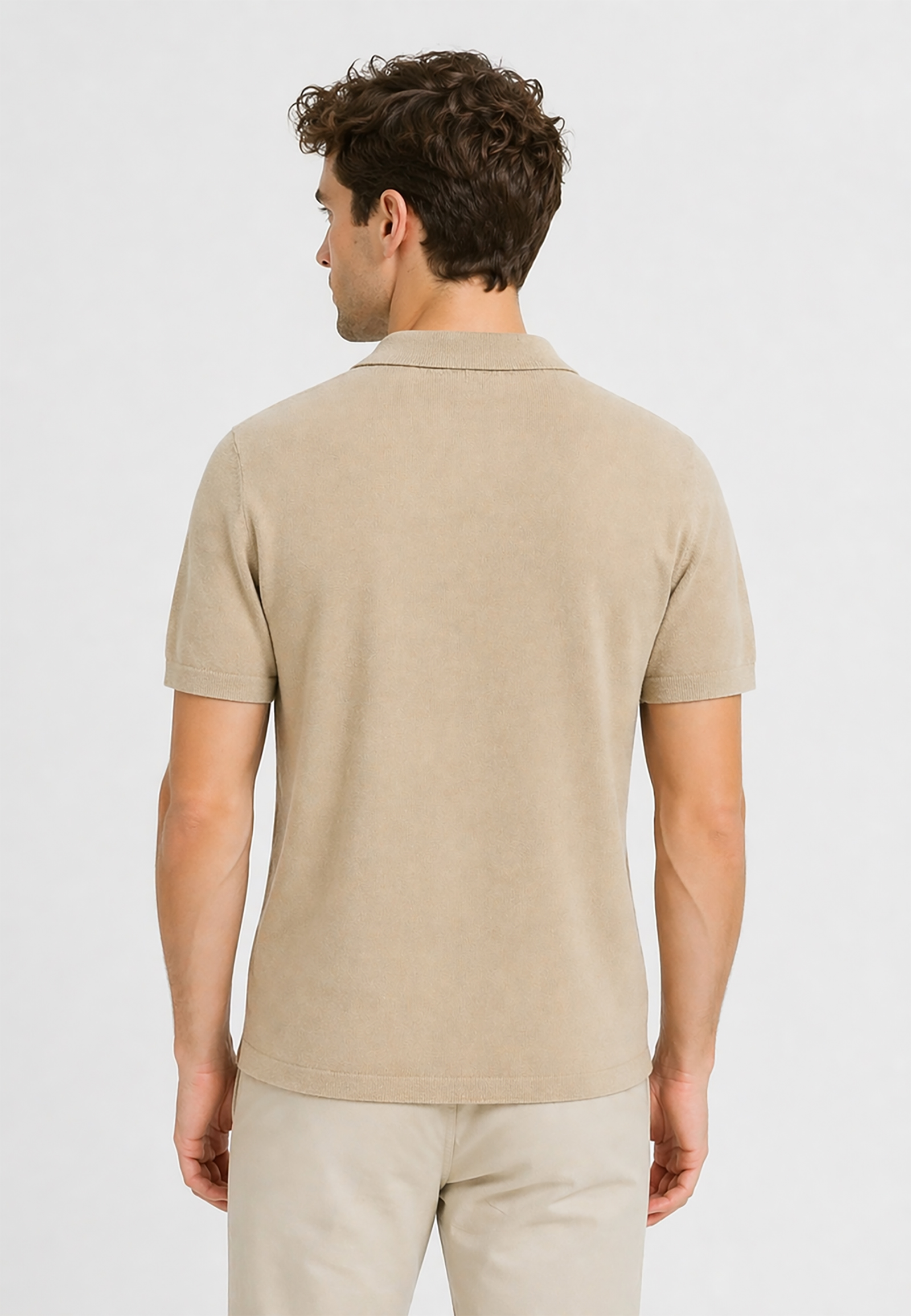Kurzarm Poloshirt V-Ausschnitt Haifischkragen Basic Kurzarm Poloshirt V-Ausschnitt Haifischkragen Basic