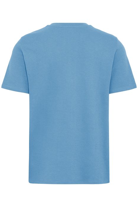 Blend BLEND Kurzarmshirt Rundhalsausschnitt Normaler Schnitt Basic – Blau, Bild 7