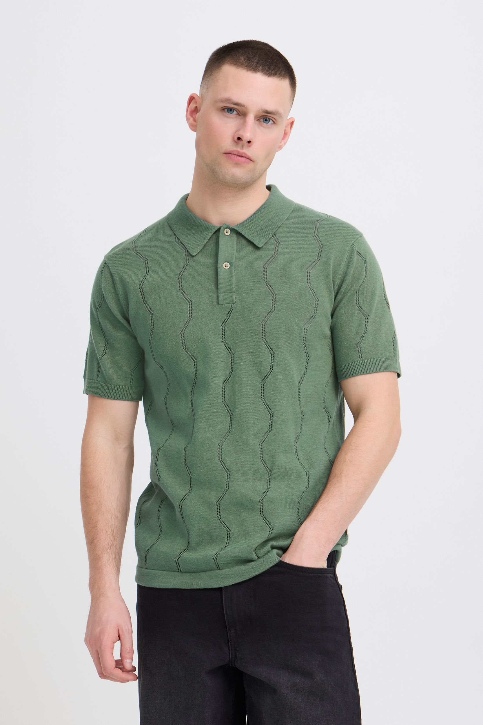 20720742-186011_186011_6.jpg Stilvolles Kurzarm Poloshirt Knopfleiste Rundhals Casual
