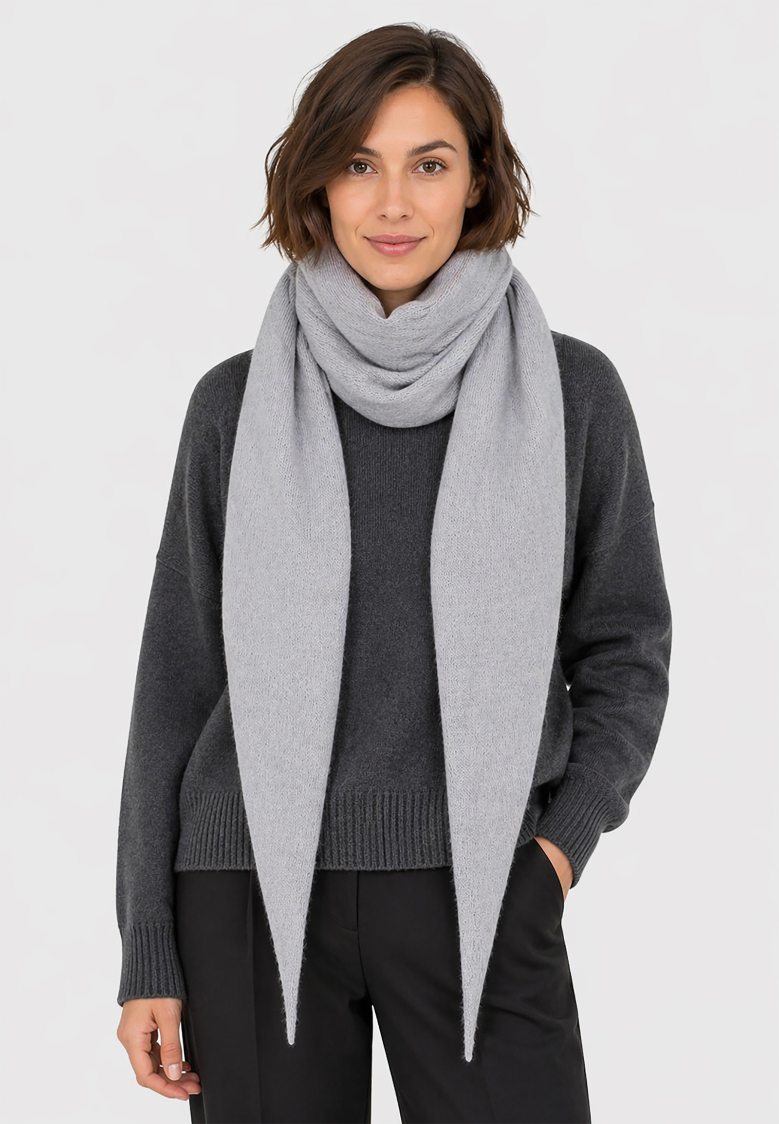 Leichter Strickschal Vielfältig Kombinierbar Moderner Stil Leichter Strickschal Vielfältig Kombinierbar Moderner Stil
