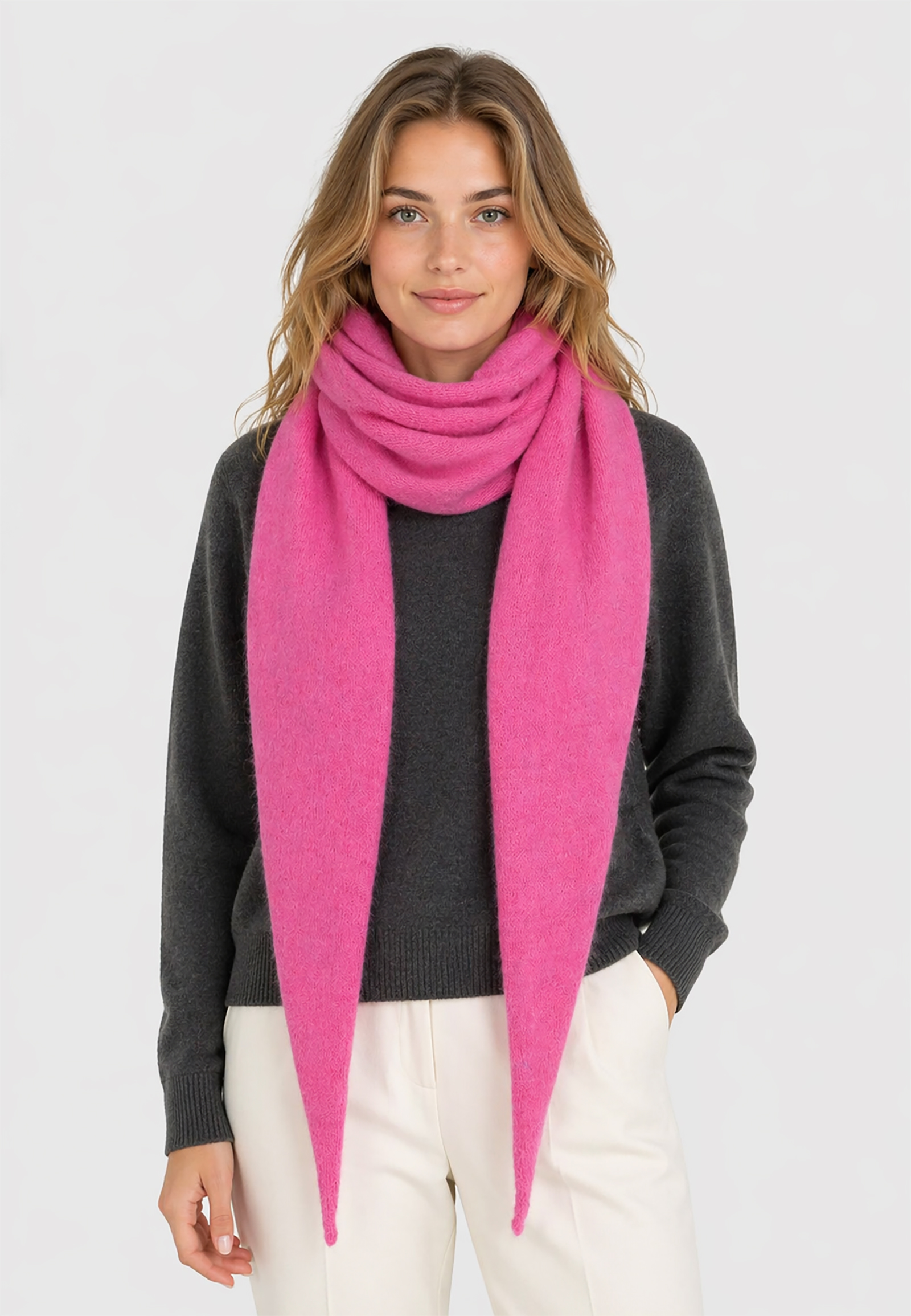 Leichter Strickschal Vielfältig Kombinierbar Moderner Stil Leichter Strickschal Vielfältig Kombinierbar Moderner Stil
