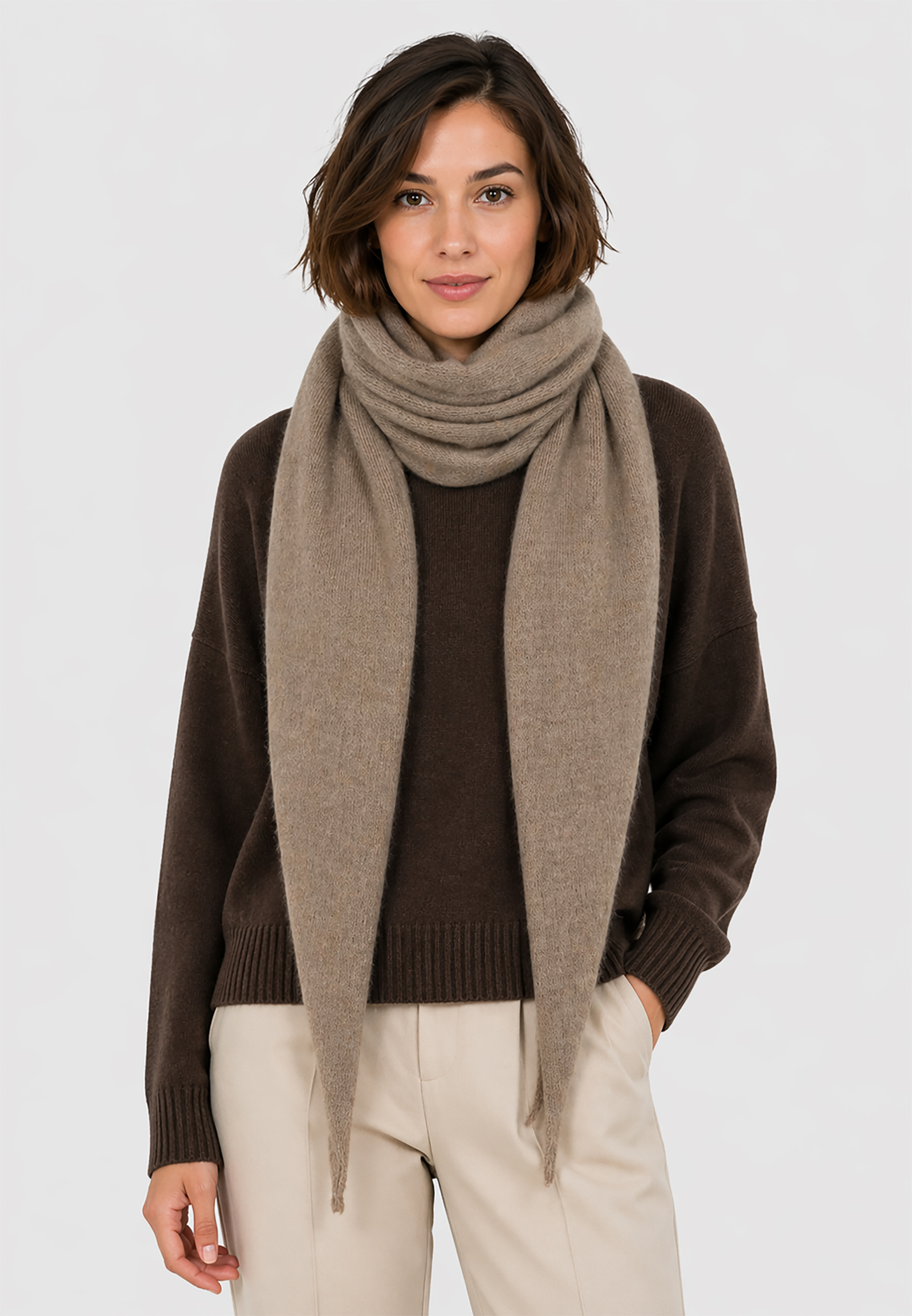 Leichter Strickschal Vielfältig Kombinierbar Moderner Stil Leichter Strickschal Vielfältig Kombinierbar Moderner Stil