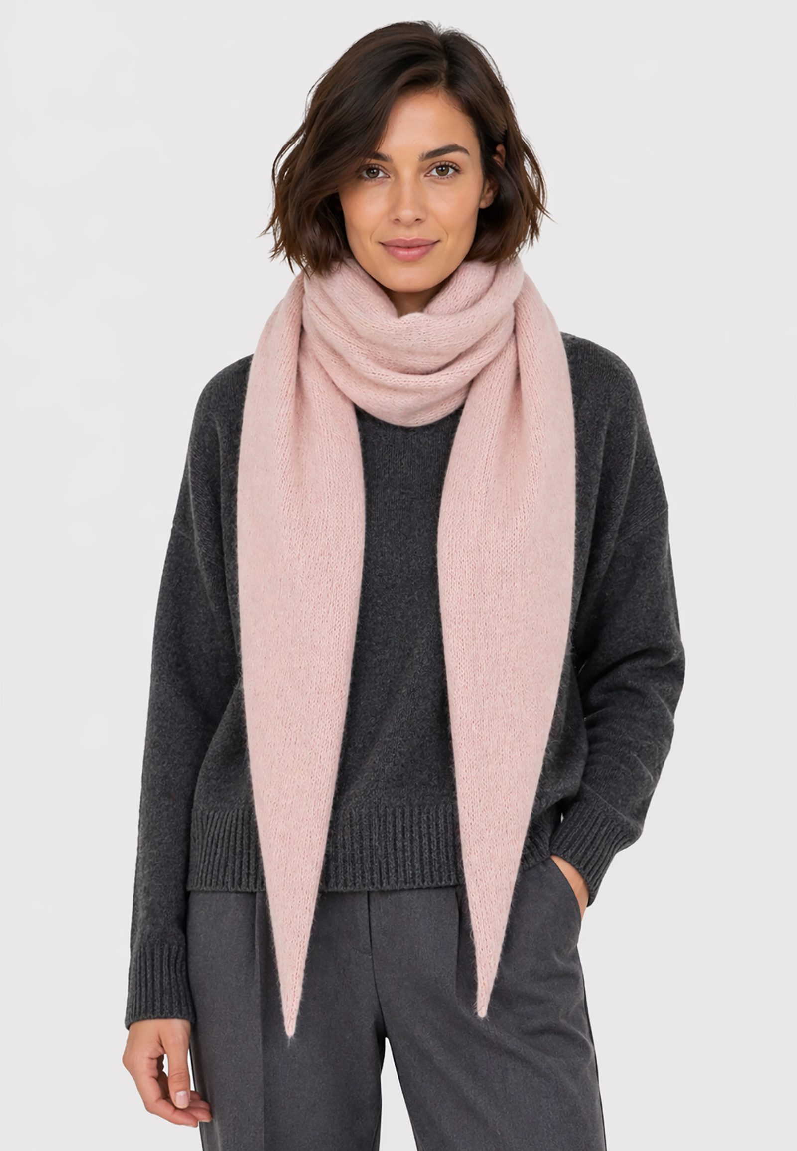 Leichter Strickschal Vielfältig Kombinierbar Moderner Stil Leichter Strickschal Vielfältig Kombinierbar Moderner Stil