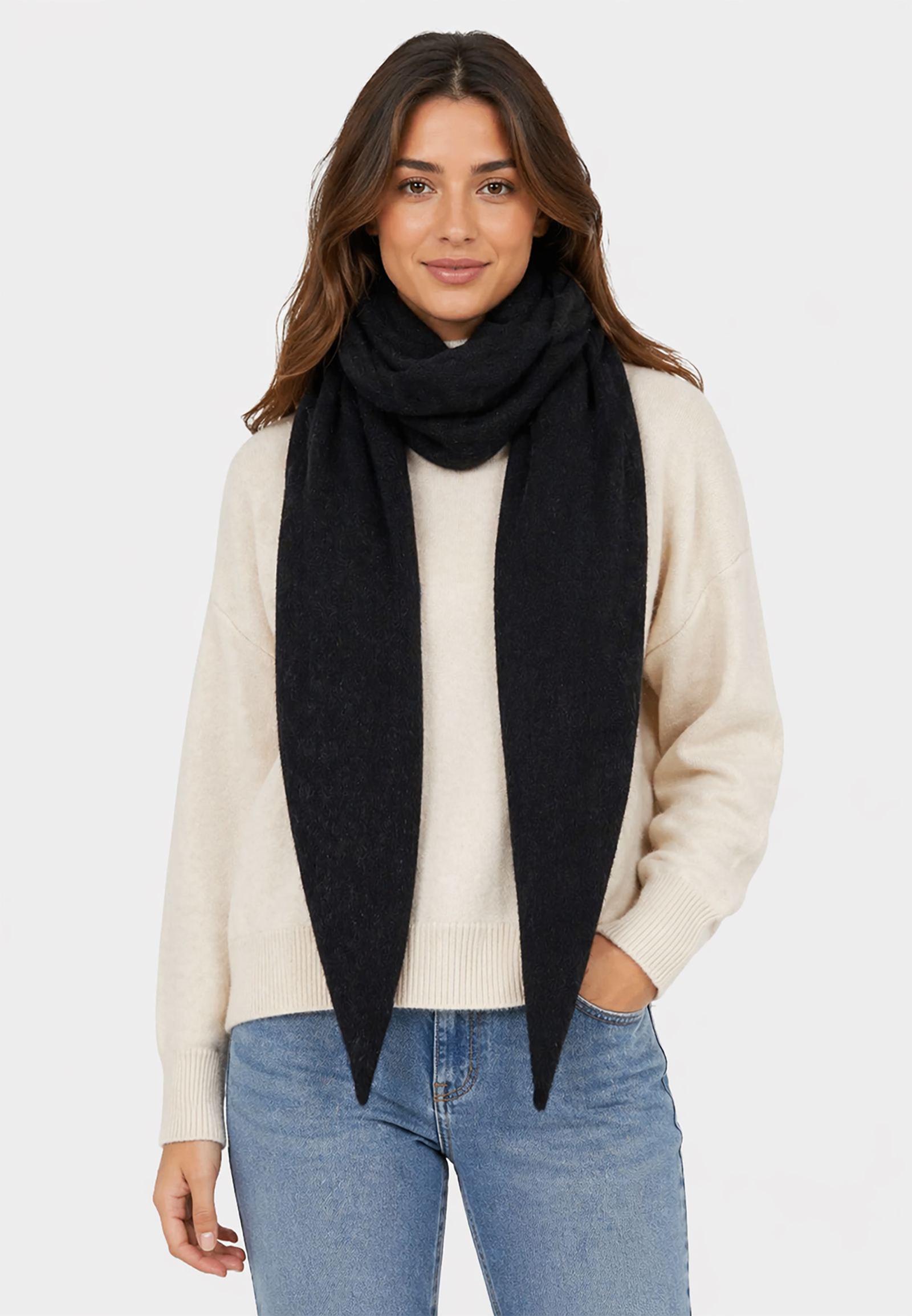 Leichter Strickschal Vielfältig Kombinierbar Moderner Stil Leichter Strickschal Vielfältig Kombinierbar Moderner Stil