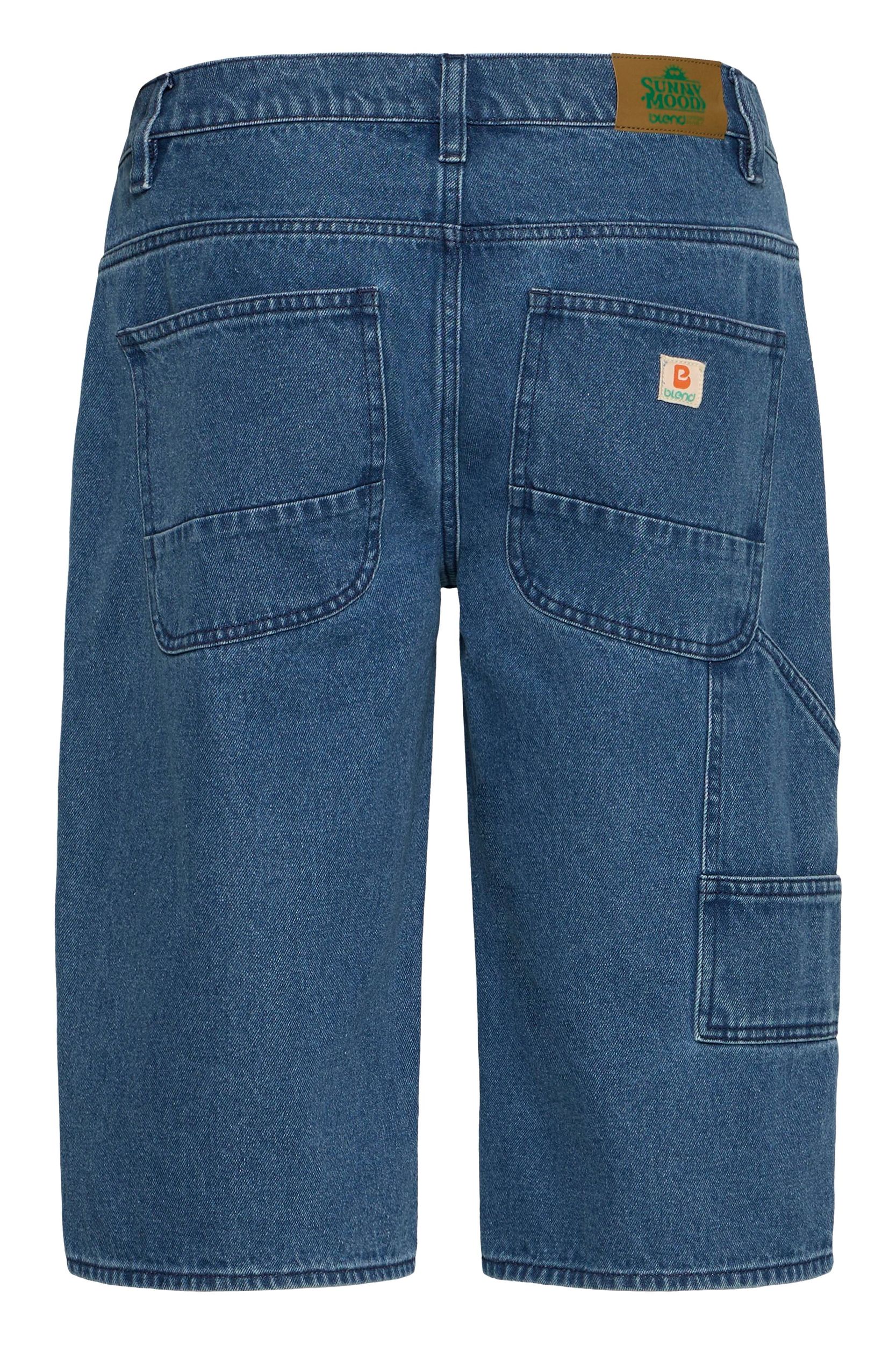 20720823-200291_200291_2.jpg Lockere Knielange Jeansshorts Verdeckter Zip-Fly Sommer