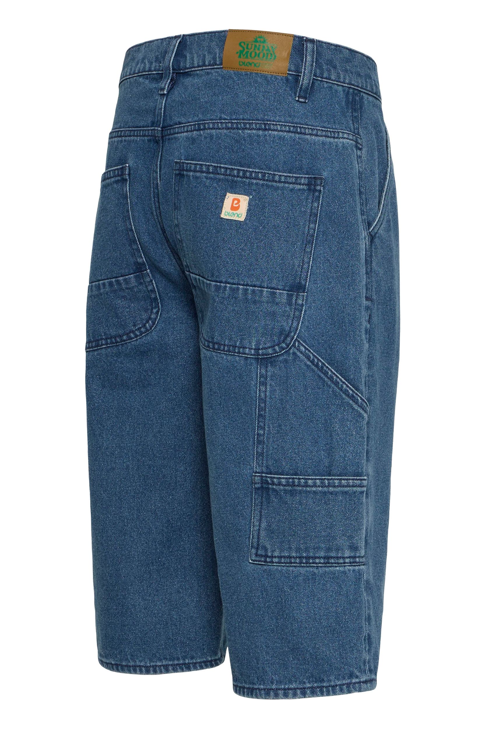 20720823-200291_200291_3.jpg Lockere Knielange Jeansshorts Verdeckter Zip-Fly Sommer