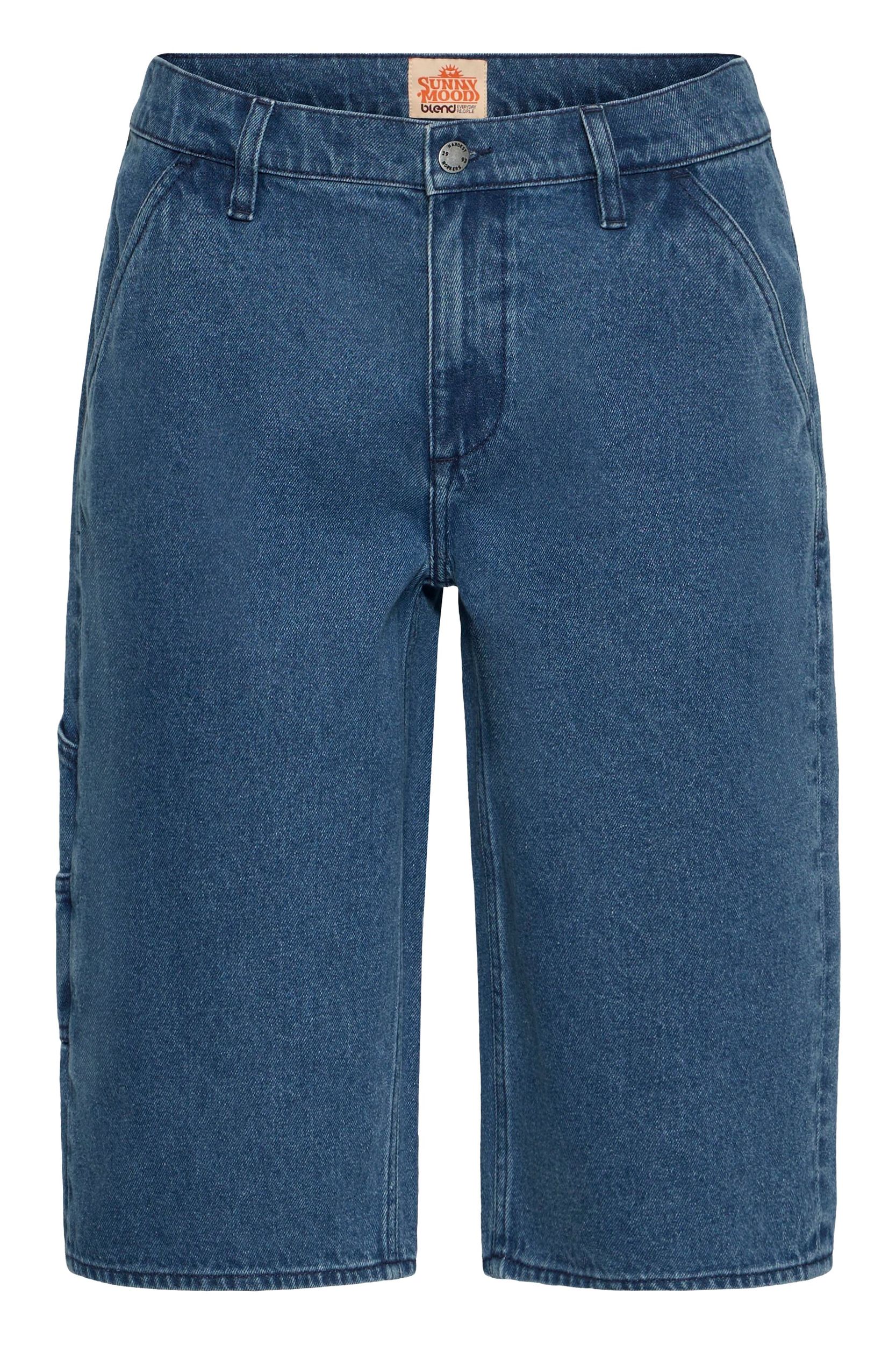 20720823-200291_200291.jpg Lockere Knielange Jeansshorts Verdeckter Zip-Fly Sommer