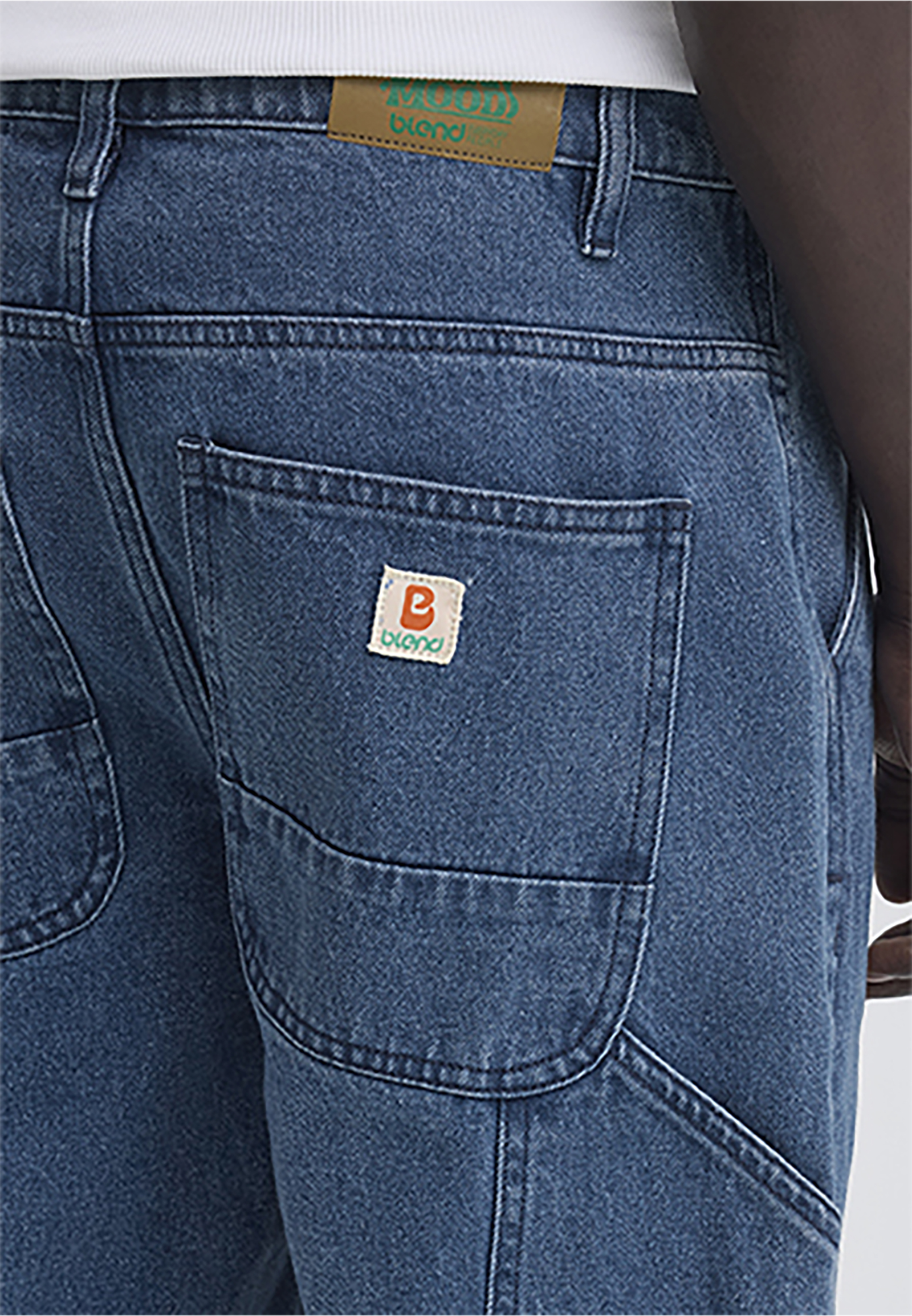 Lockere Knielange Jeansshorts Verdeckter Zip-Fly Sommer Lockere Knielange Jeansshorts Verdeckter Zip-Fly Sommer
