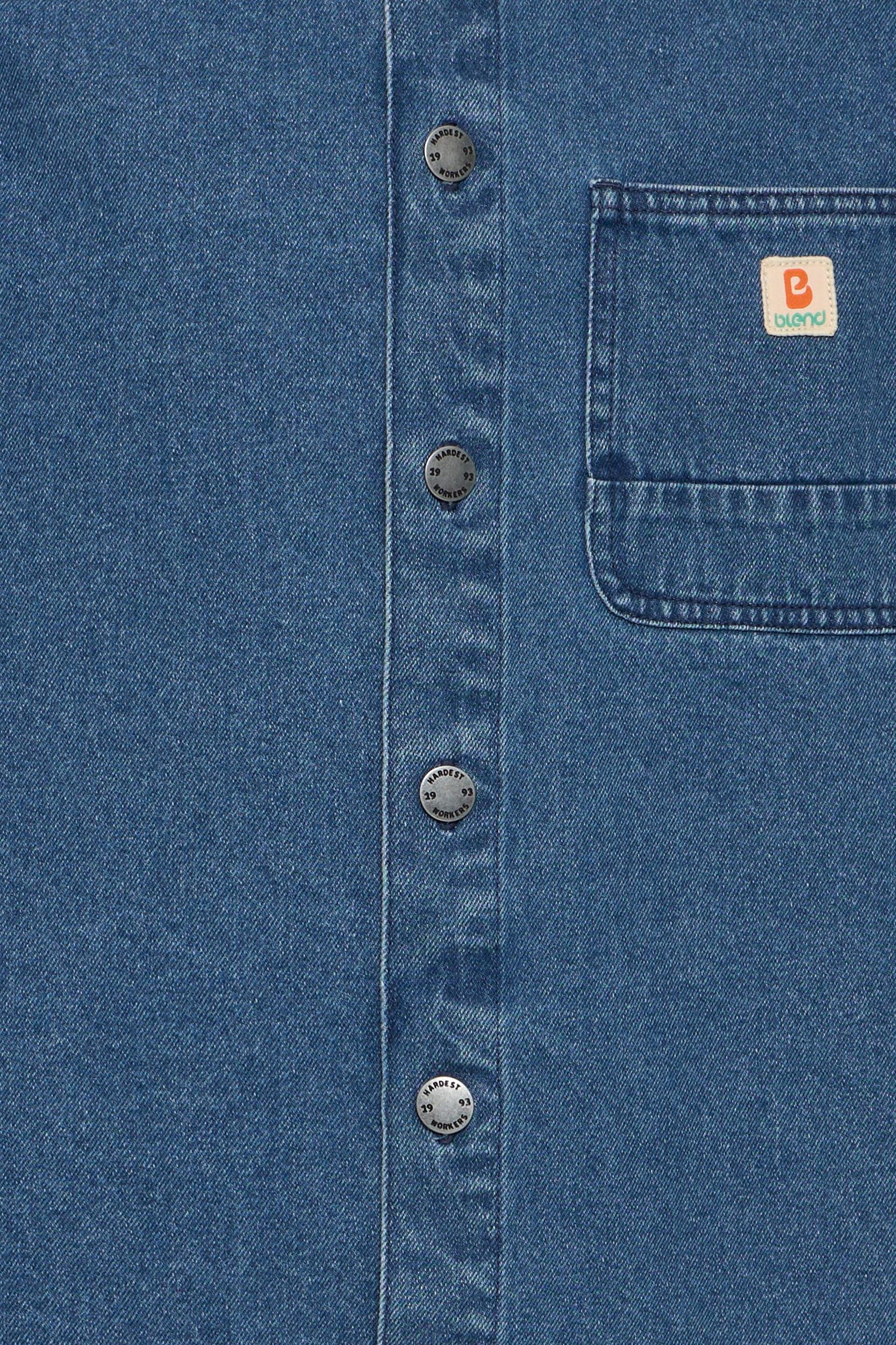 20720822-200291_200291_3.jpg Kurzarm Shirt mit Knopfleiste Kentkragen Loose Fit Denim