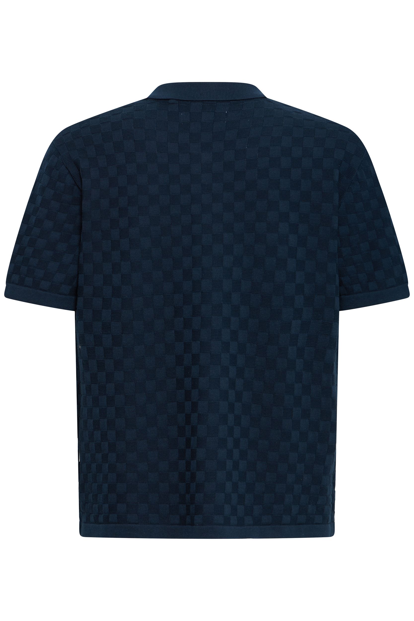 20720774-194011_194011_2.jpg Bequemes Kurzarmshirt Haifischkragen Knopfleiste Kariert