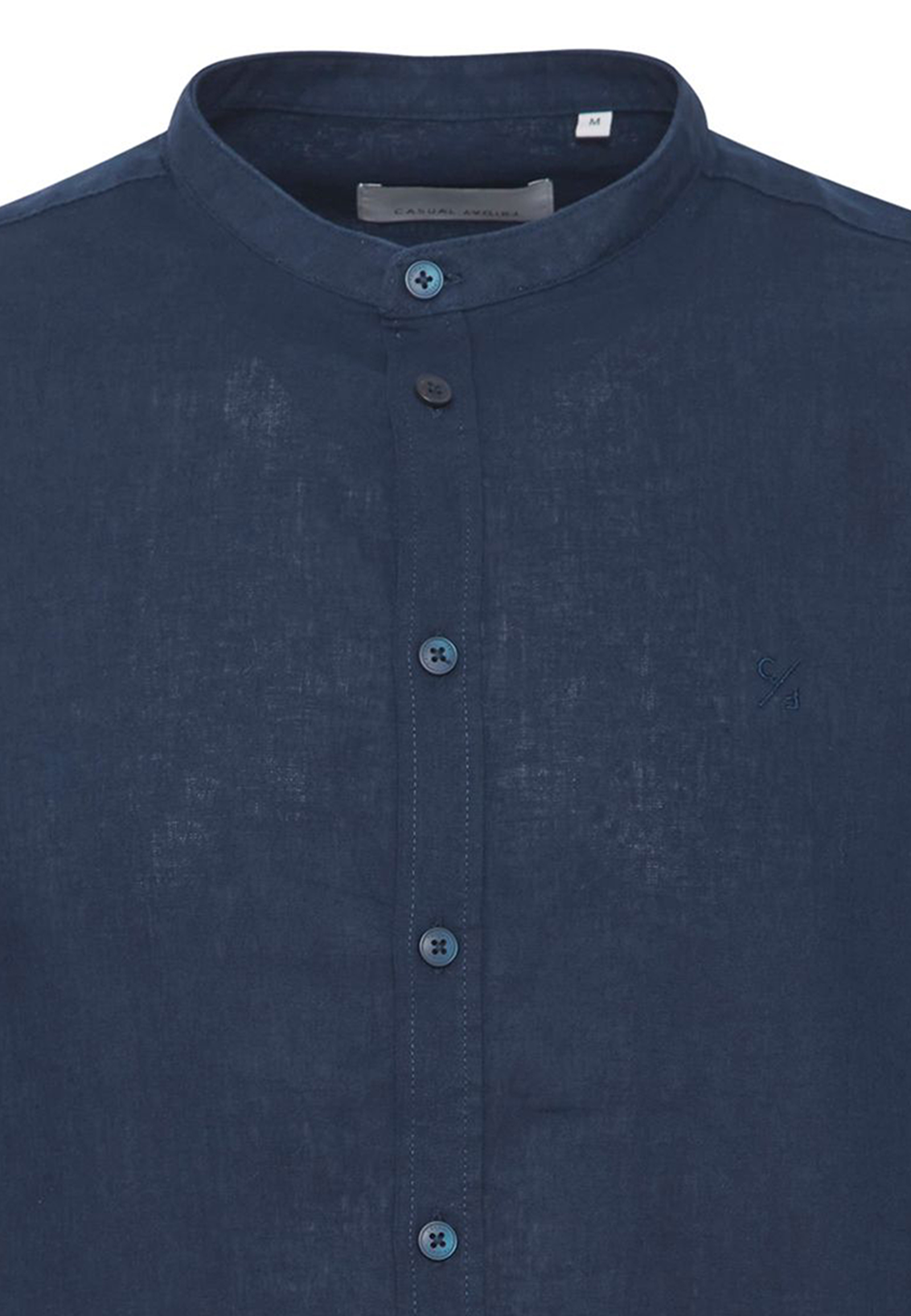 Langarmhemd Stehkragen Knopfleiste Unifarben Regular Fit Langarmhemd Stehkragen Knopfleiste Unifarben Regular Fit