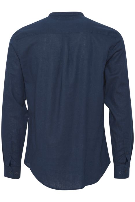 Casual Friday CASUAL FRIDAY Langarmhemd Stehkragen Knopfleiste Unifarben – Dunkelblau, Bild 6