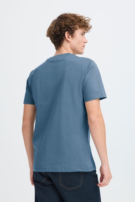 Casual Friday CASUAL FRIDAY Kurzarm-Shirt mit Rundhals und Stickerei-Detail – Blau, Bild 7