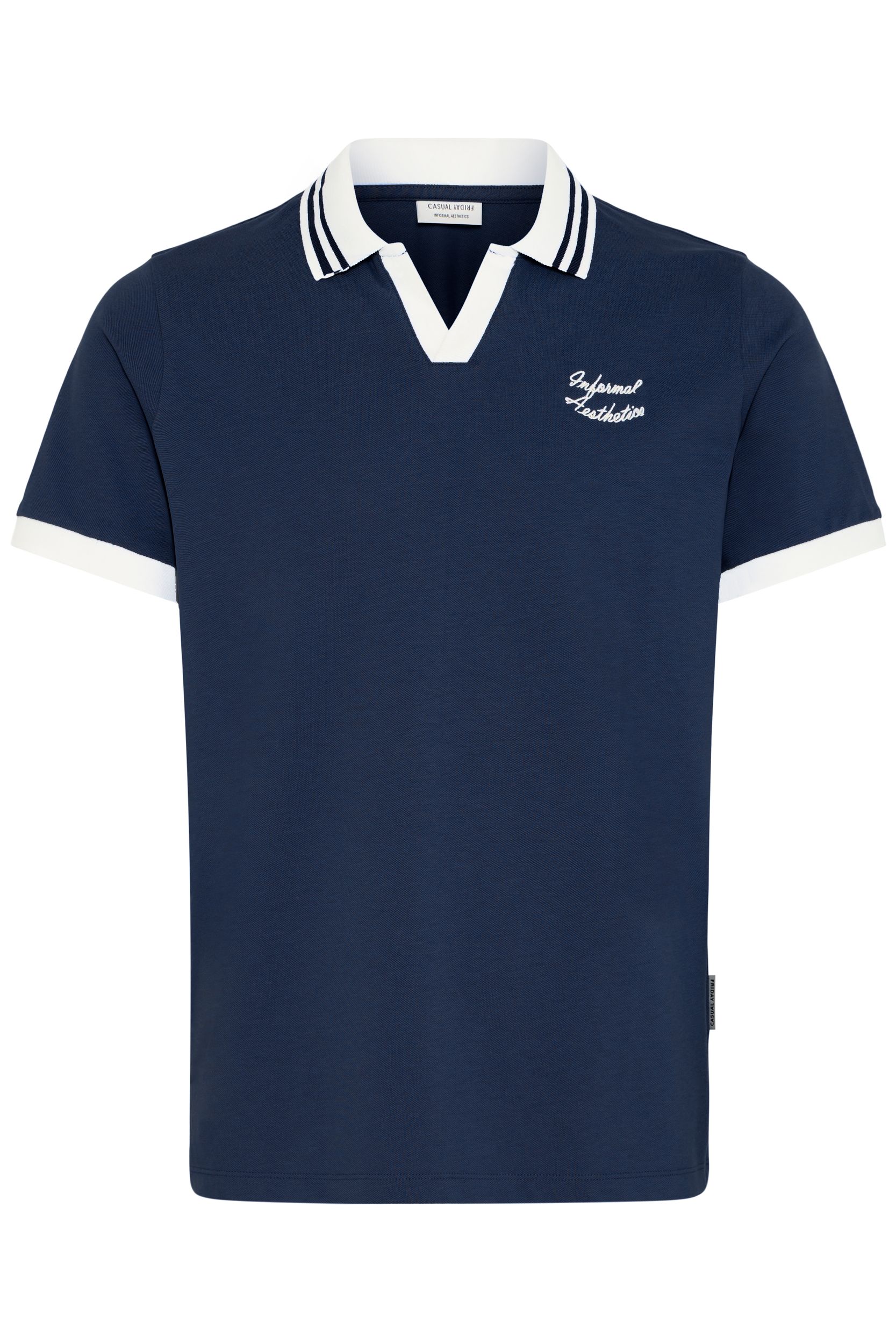 20506207_193923_100.jpg Modernes Poloshirt Polokragen V-Ausschnitt Einfarbig
