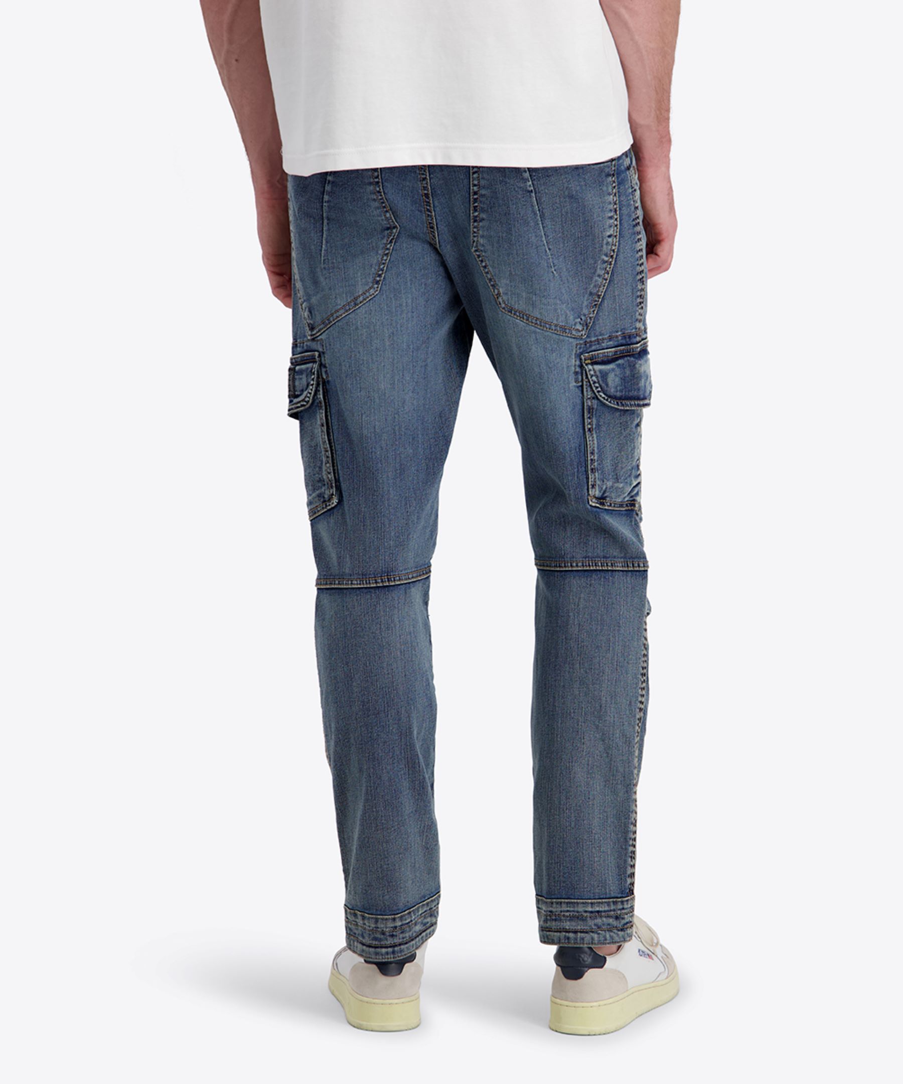 Cargo Hose Reißverschluss Eingrifftaschen Used Look Gerade Cargo Hose Reißverschluss Eingrifftaschen Used Look Gerade