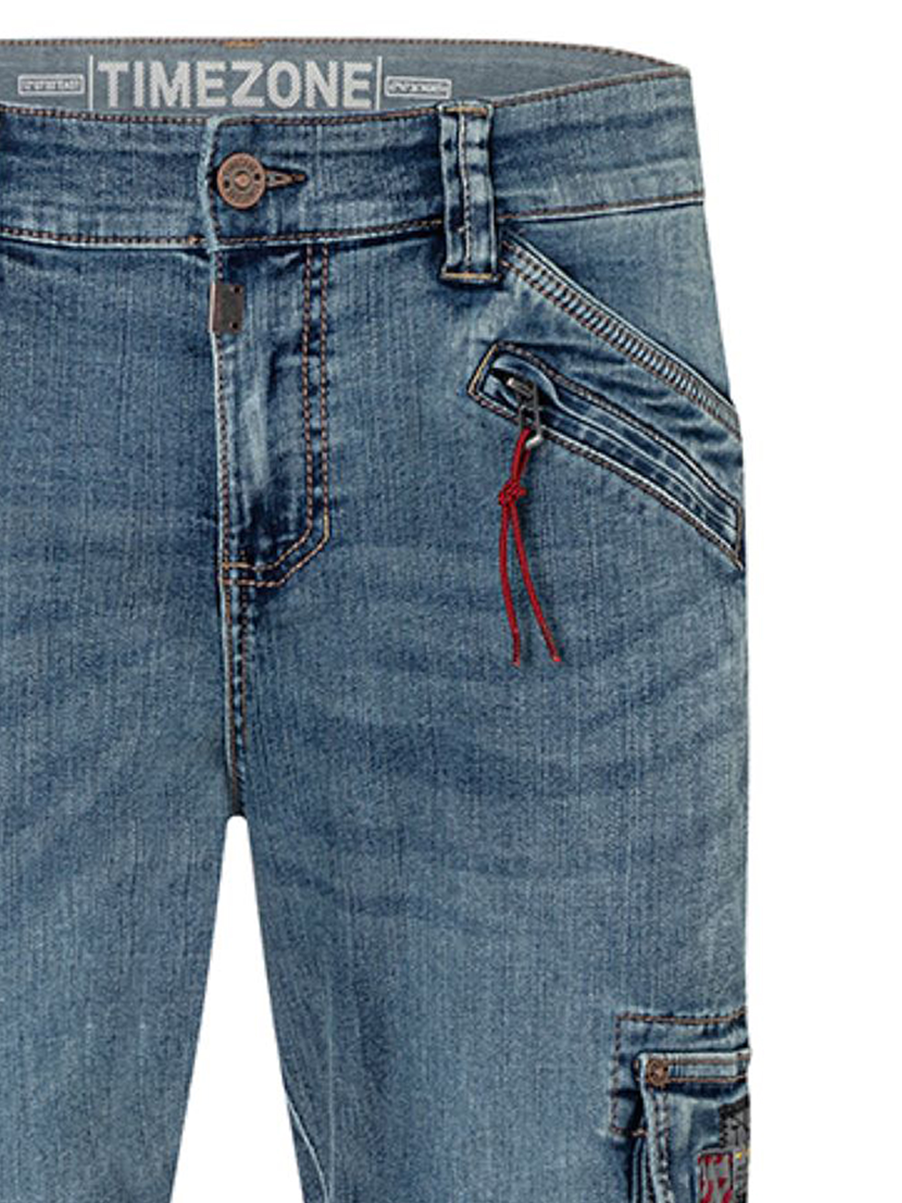 Cargo Hose Reißverschluss Eingrifftaschen Used Look Gerade Cargo Hose Reißverschluss Eingrifftaschen Used Look Gerade