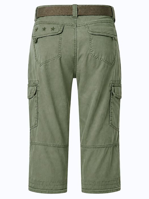 Timezone Timezone Loose Fit Cargo Shorts Gürtel Reißverschlusstasche – Olive, Bild 4