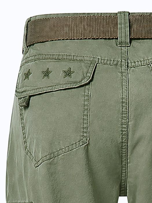 Timezone Timezone Loose Fit Cargo Shorts Gürtel Reißverschlusstasche – Olive, Bild 3