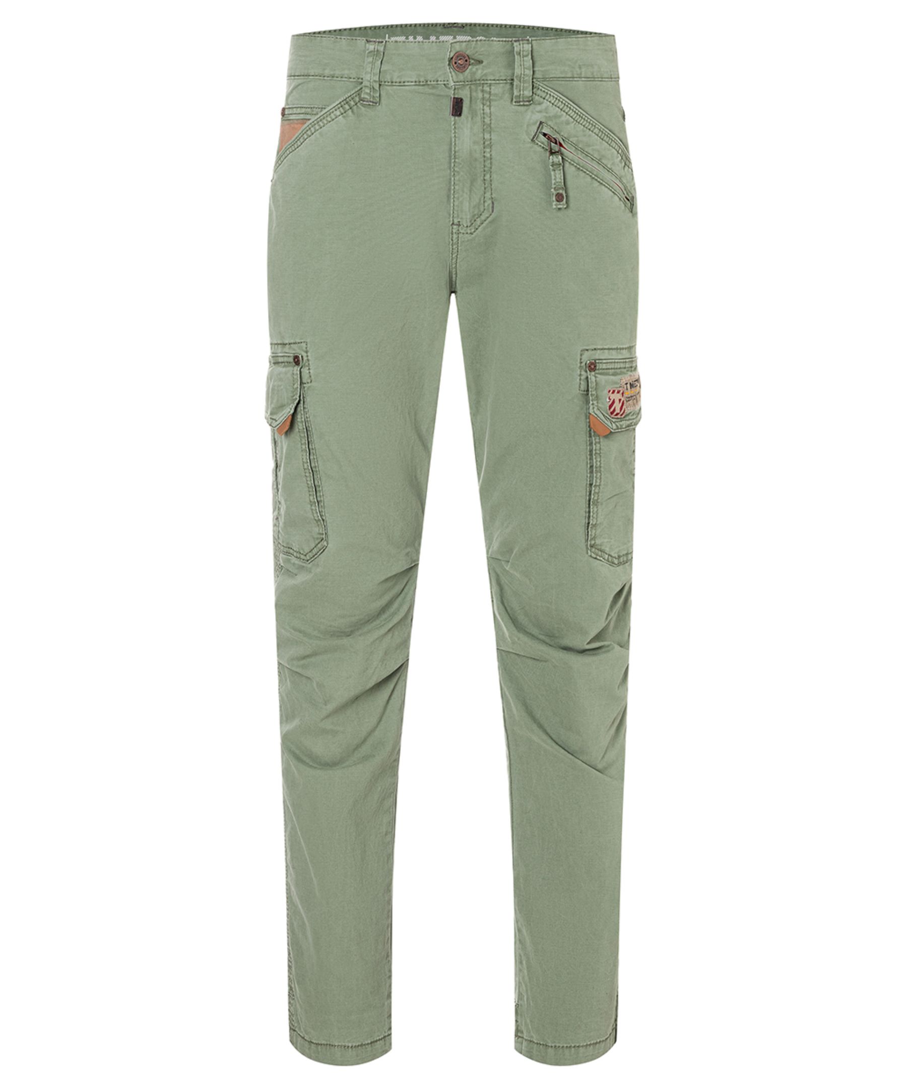 Timezone Timezone Cargo Hose Gerade Passform Zip-Fly Knöchellang – Grün, Bild 1