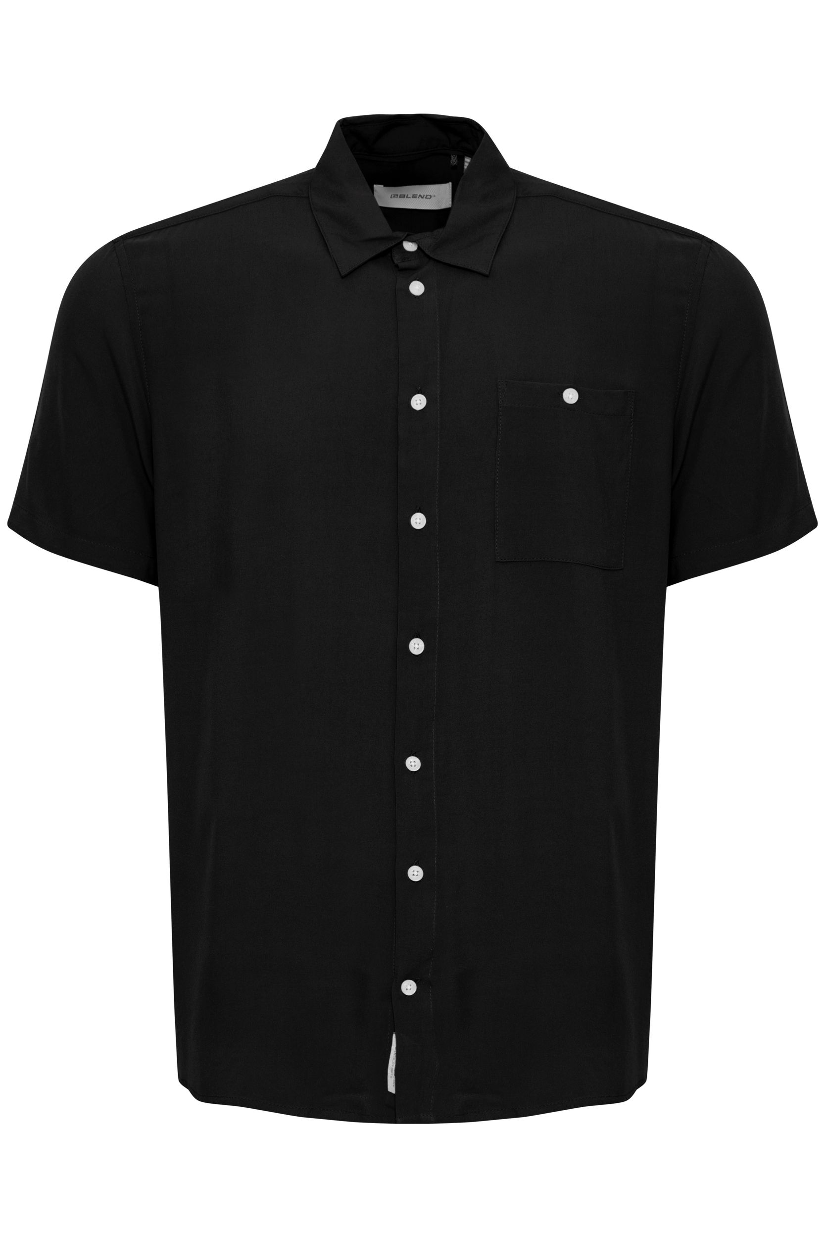 20716363-194007_194007.jpg Bequemes Kurzarmshirt Kentkragen Brusttasche Casual