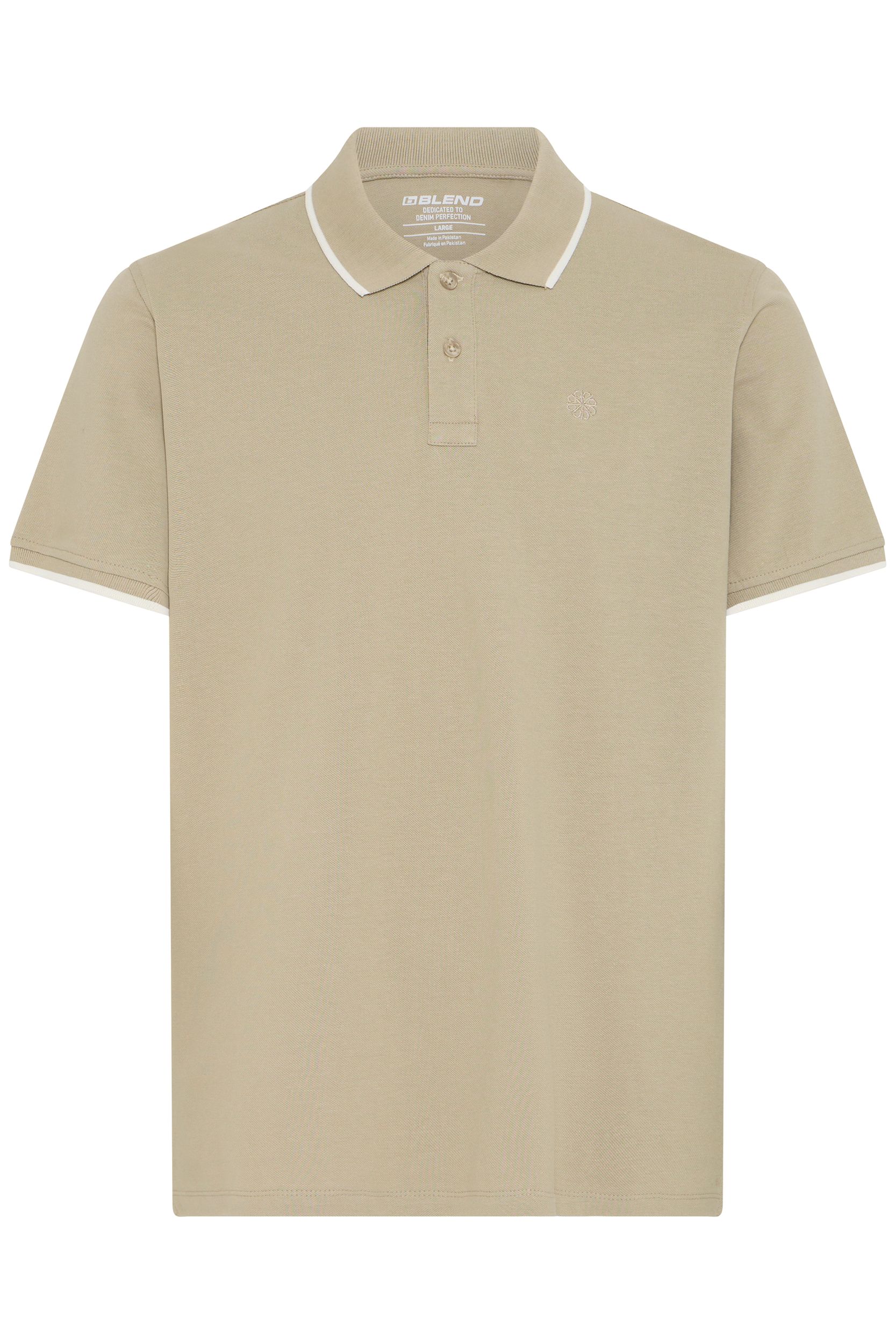 20720425-171108_171108.jpg Kurzarm Poloshirt Knopfverschluss Rundhals Sticklogo