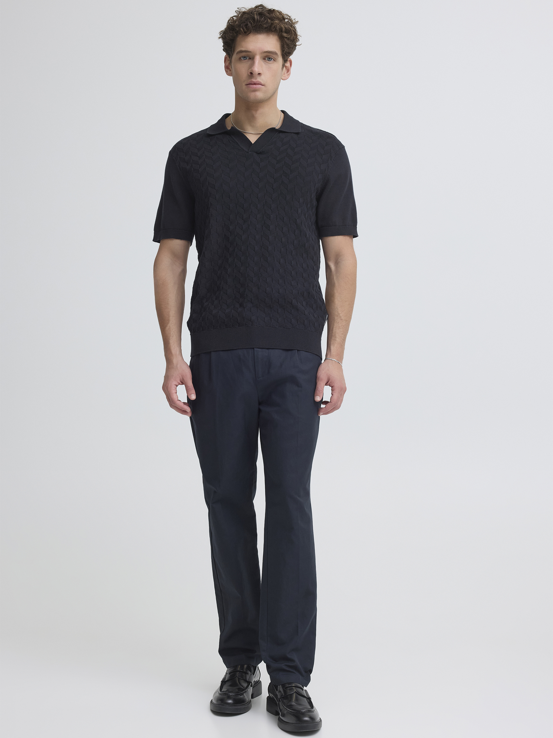 Modernes Poloshirt Polokragen Einfarbig V-Ausschnitt Modernes Poloshirt Polokragen Einfarbig V-Ausschnitt