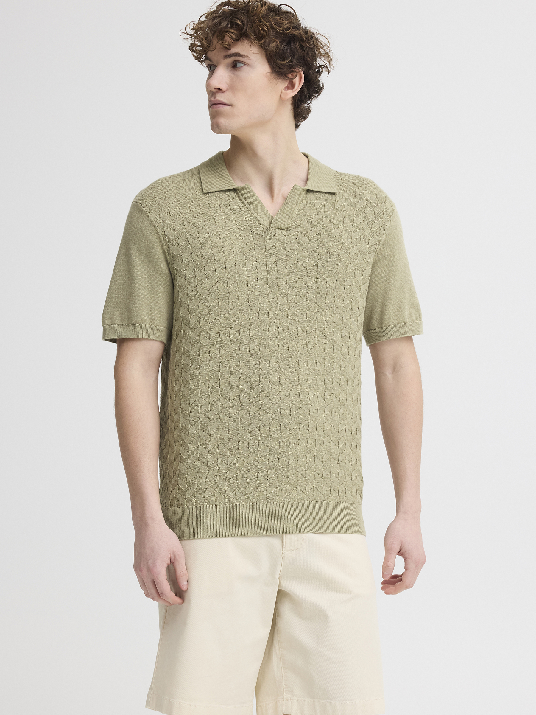 Modernes Poloshirt Polokragen Einfarbig V-Ausschnitt Modernes Poloshirt Polokragen Einfarbig V-Ausschnitt