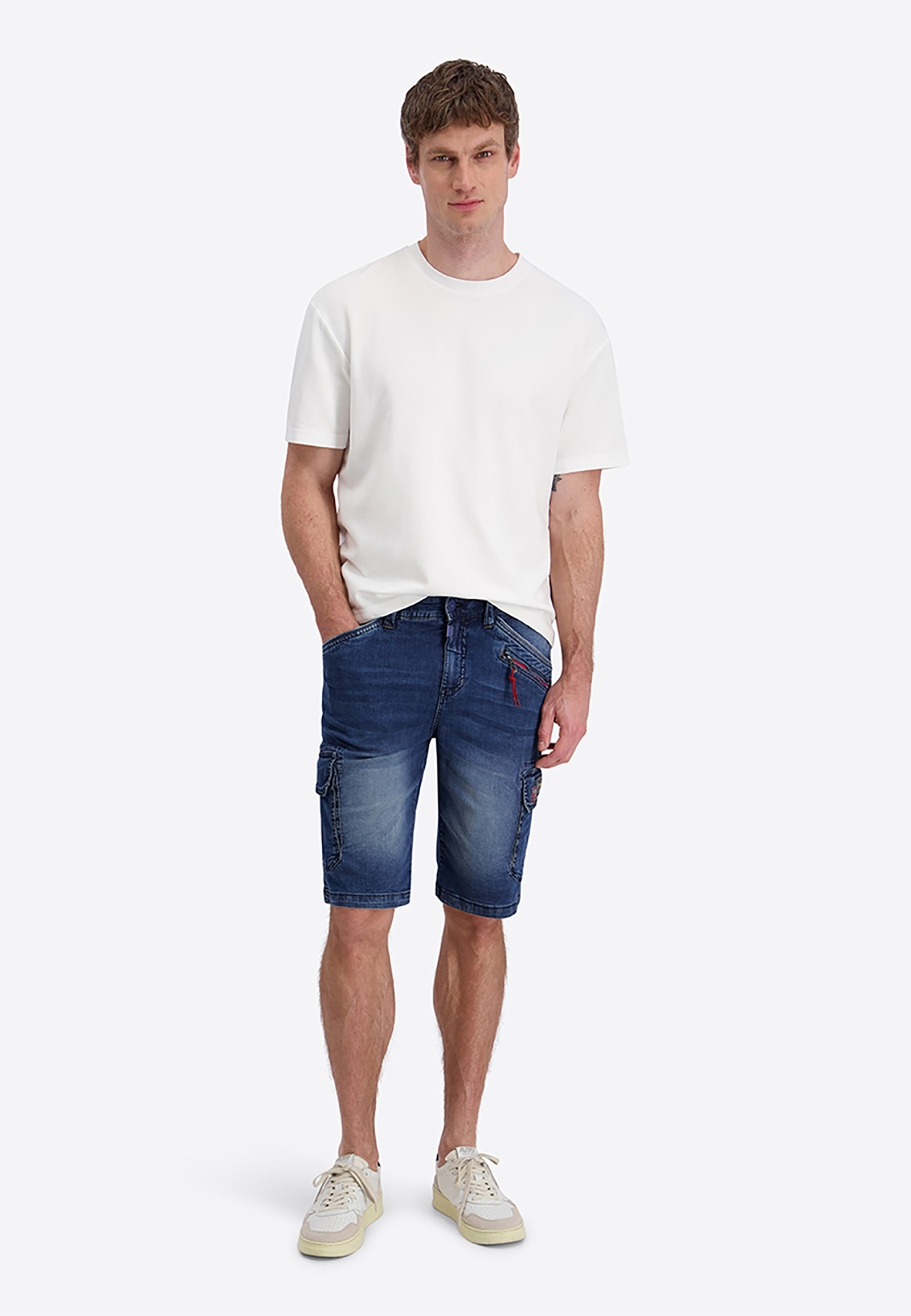 Cargoshorts Knielang Cargotaschen Reißverschluss Sommer Cargoshorts Knielang Cargotaschen Reißverschluss Sommer