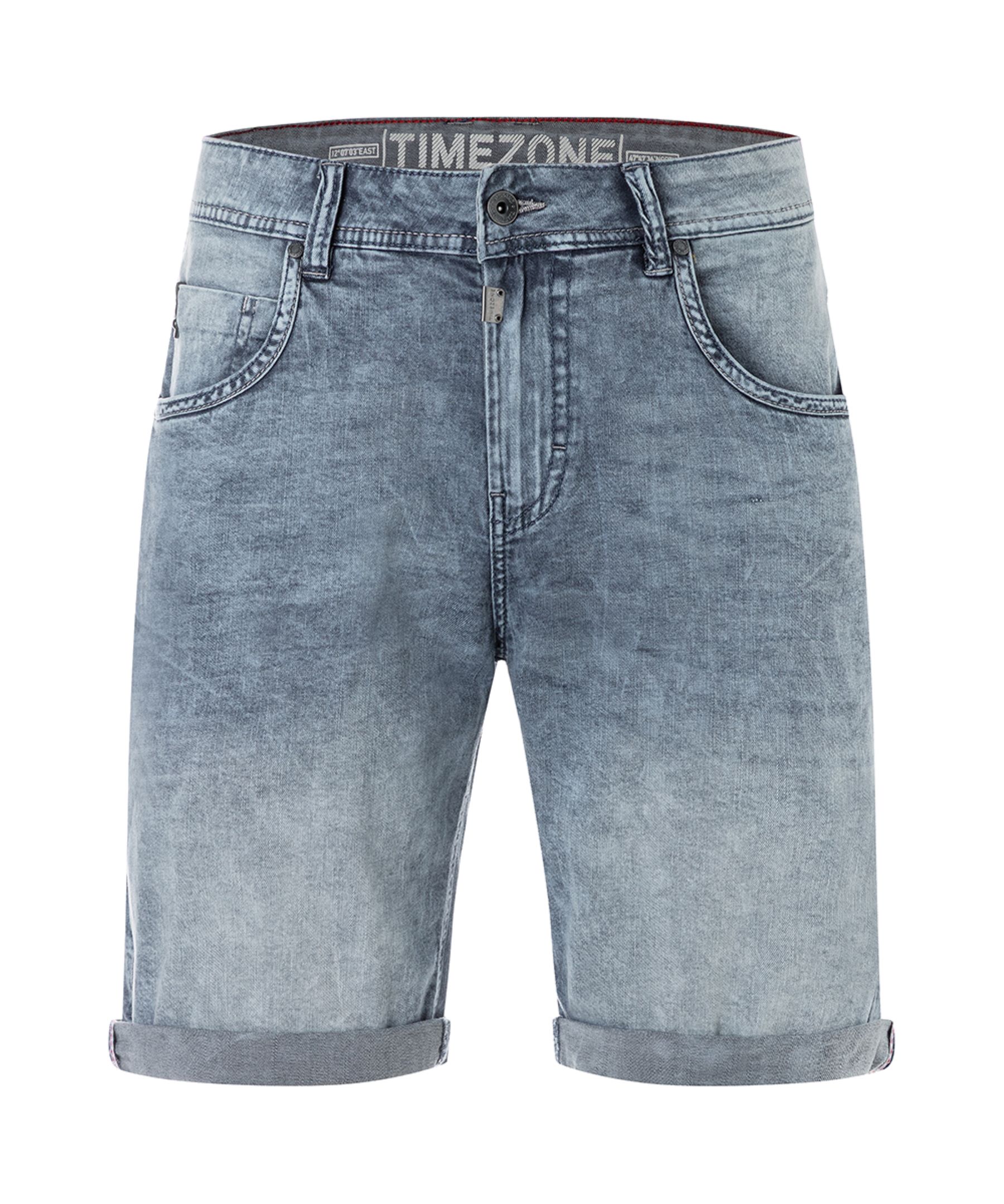 Stone Washed Shorts Eingrifftaschen Reißverschluss Modern Stone Washed Shorts Eingrifftaschen Reißverschluss Modern